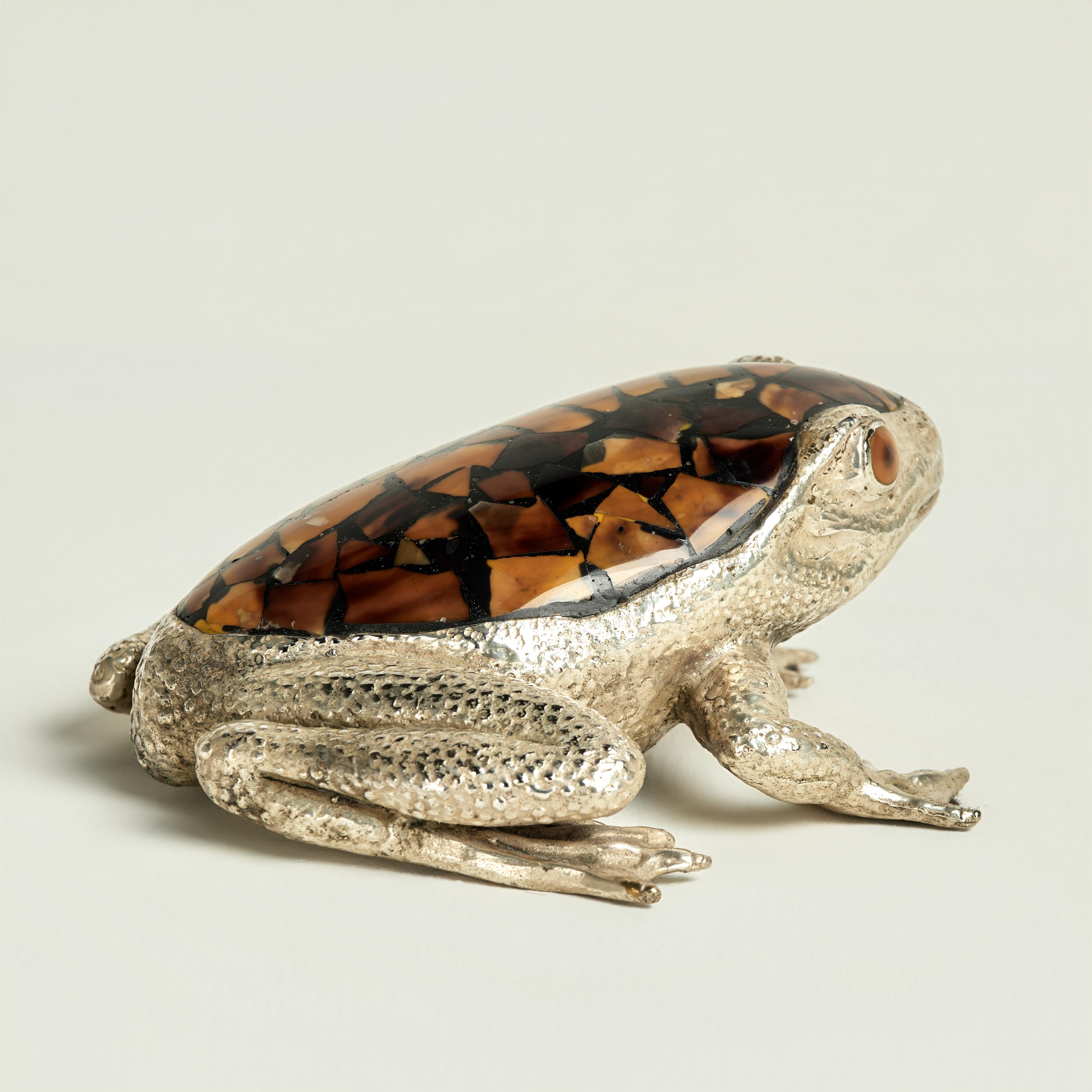 Rana d'argento e tartaruga vintage di Maitland Smith in vendita 3