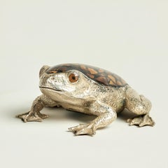 Rana d'argento e tartaruga vintage di Maitland Smith