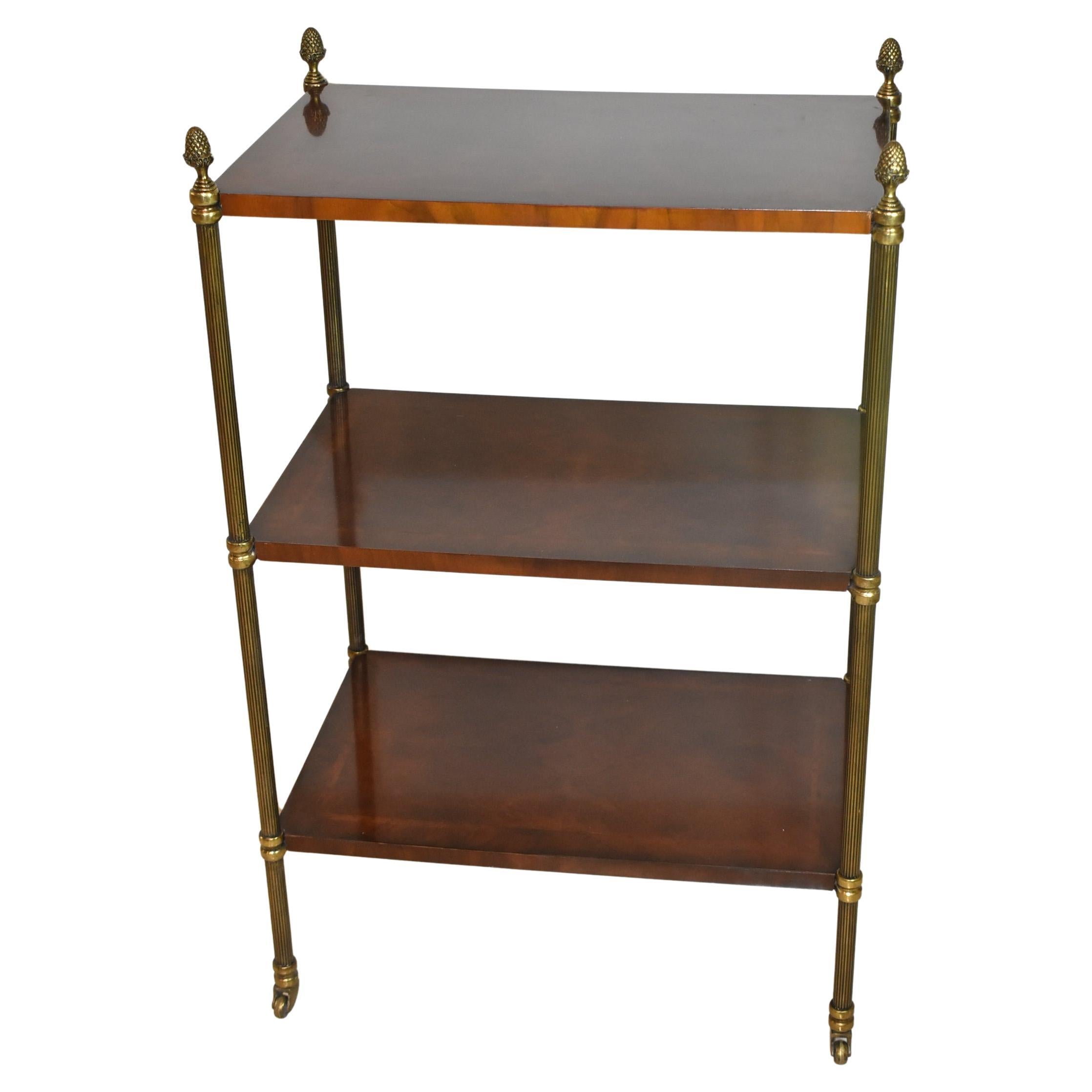 Maitland Smith 3-Tier Server Cart Shelf