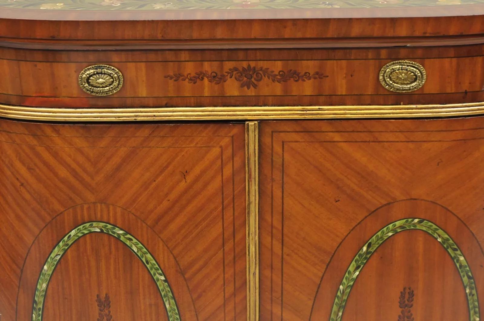 Maitland Smith Armario Buffet Credenza Pequeño Decorado con Pintura Estilo Adams Desconocido en venta