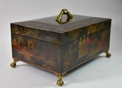 Maitland Smith Asian Influence Lacquer Box Ball & Claw Feet