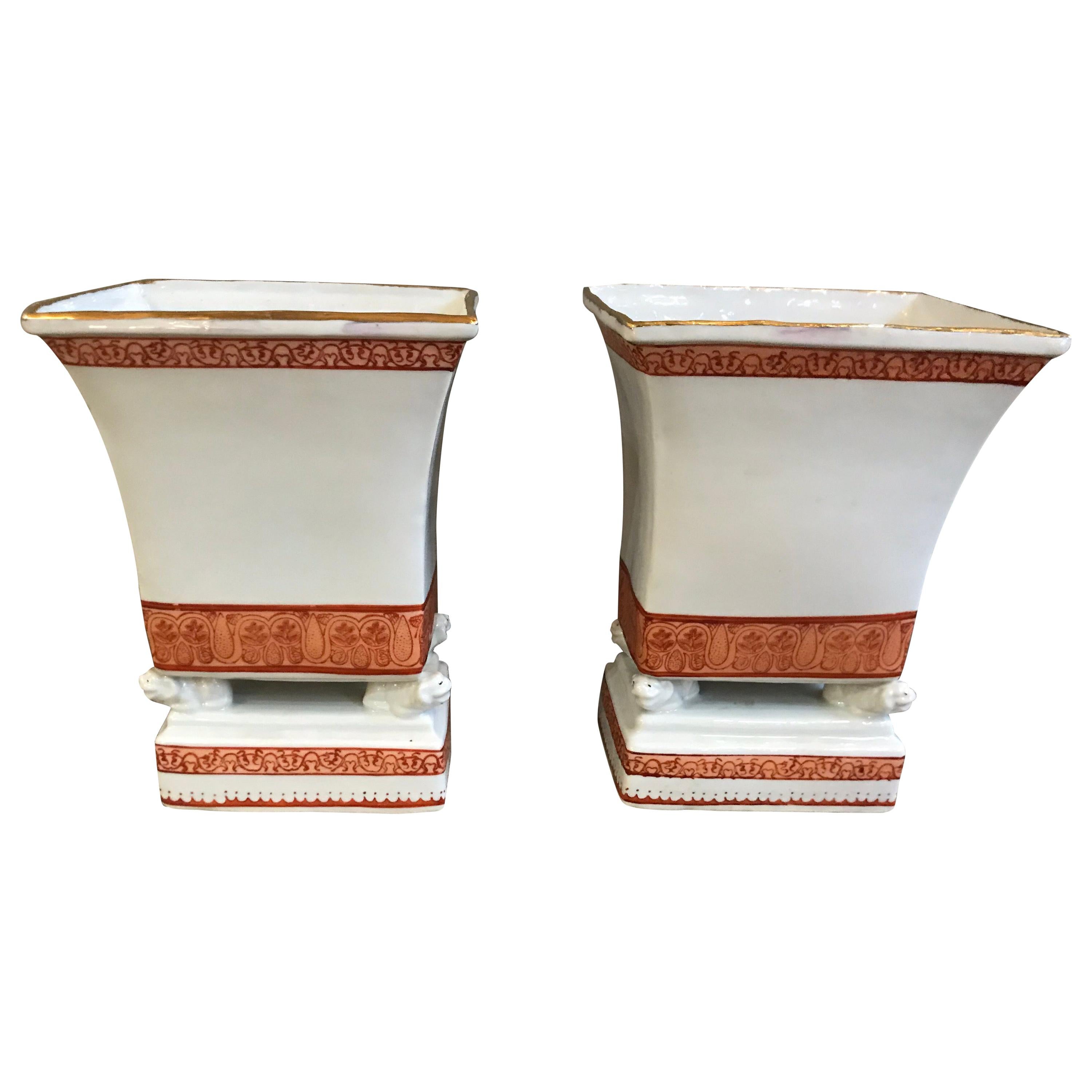 Maitland Smith Asian Style Porcelain Vases