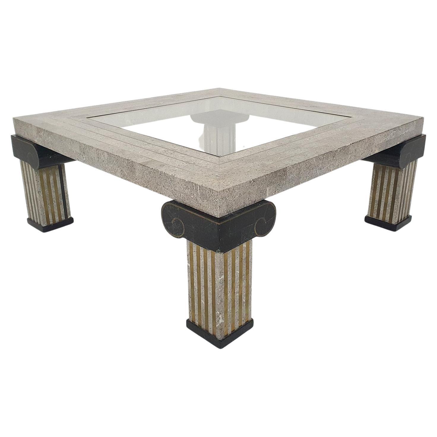 Maitland Smith Attrb. Tesselated Coffee Table, U.S.A, 1980's For Sale