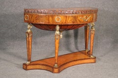 Maitland Smith Attributed Bronze Mounted Figural Console Table