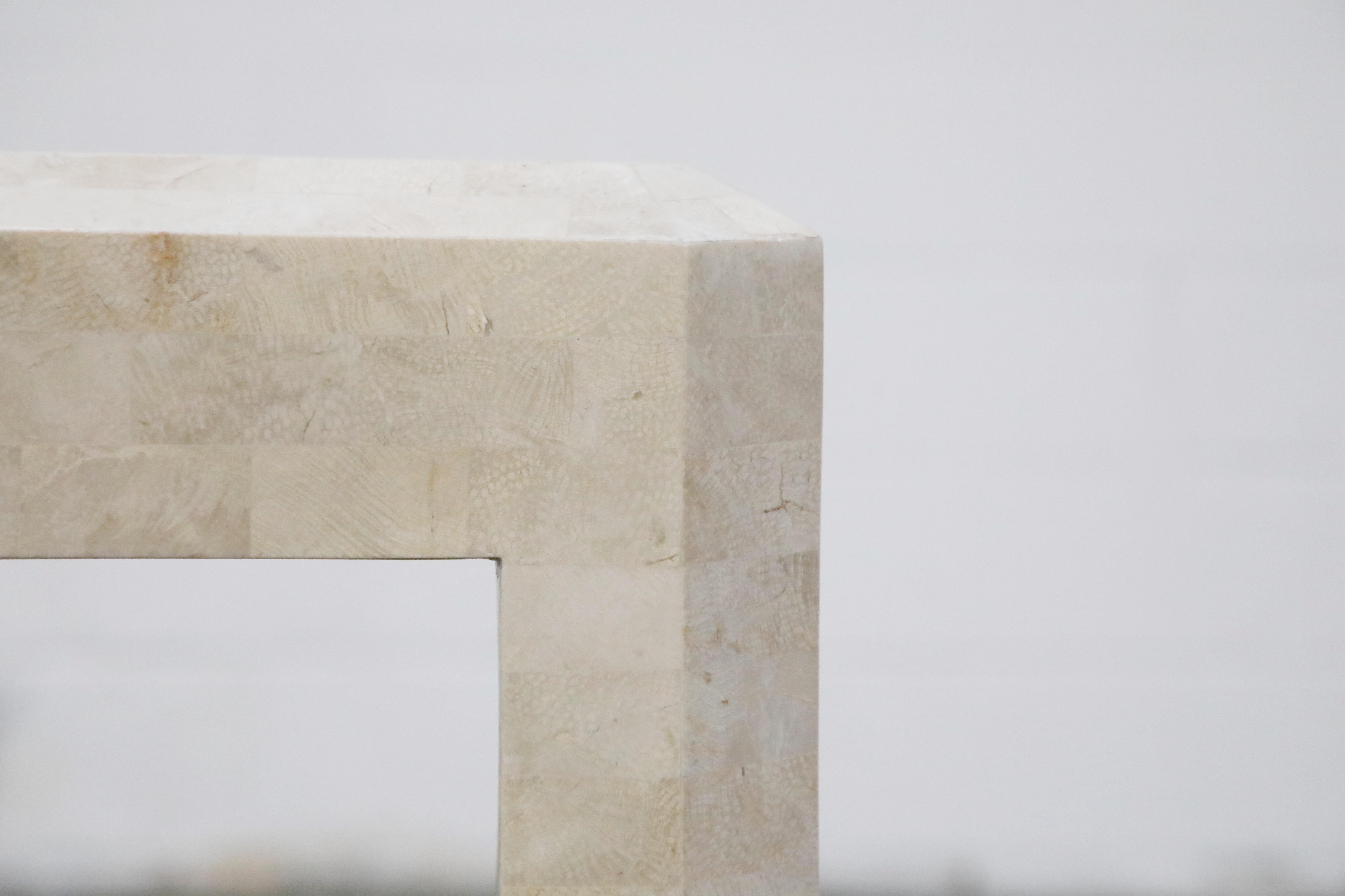 Late 20th Century Maitland Smith Attributed Tessellated Stone Console Table, circa 1980