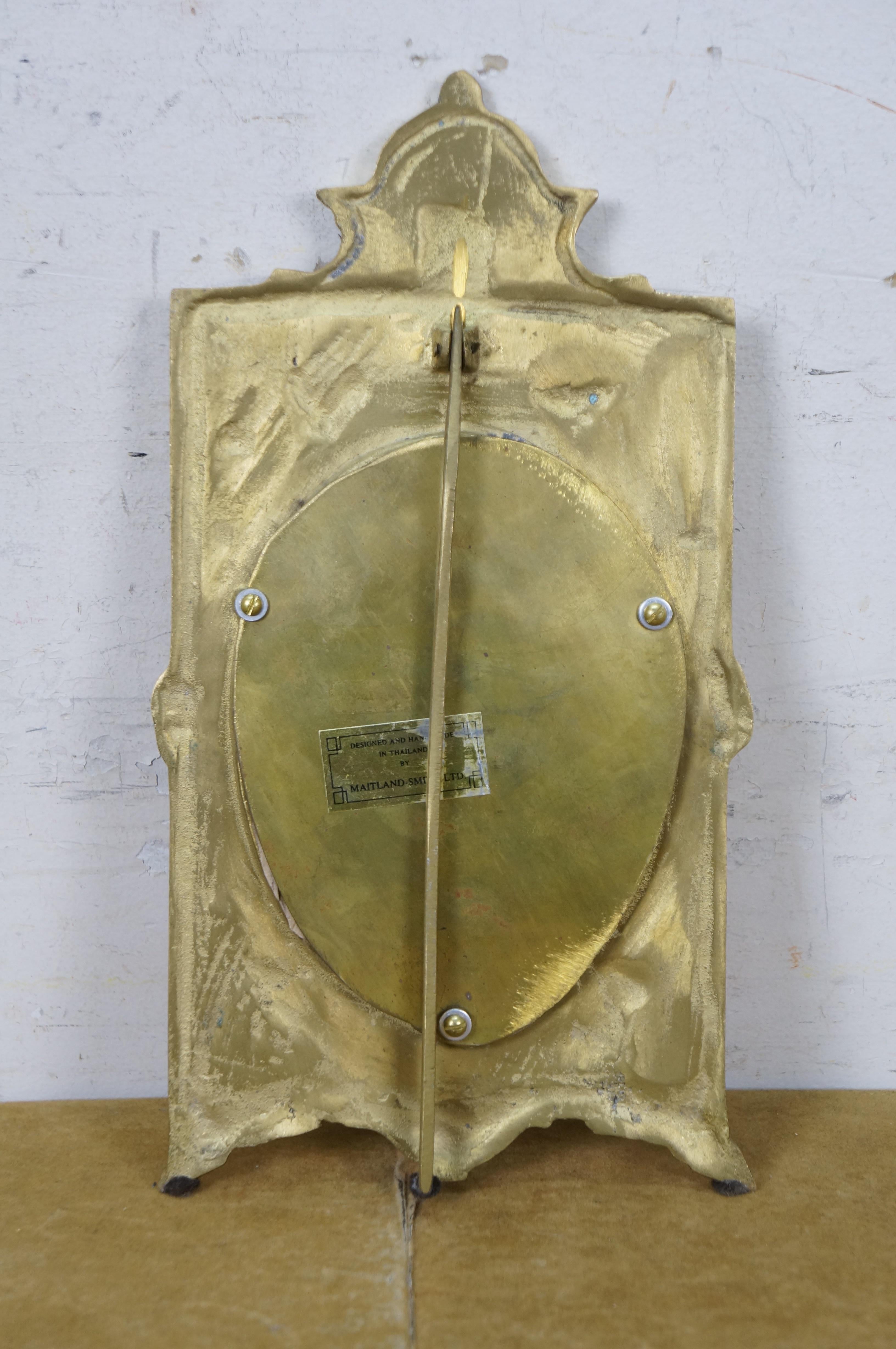 Maitland-Smith Baroque Handmade Antiqued Brass Desktop Photo Picture Frame 10