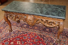 Maitland Smith Mesa consola de mármol verde de imitación estilo renacimiento barroco