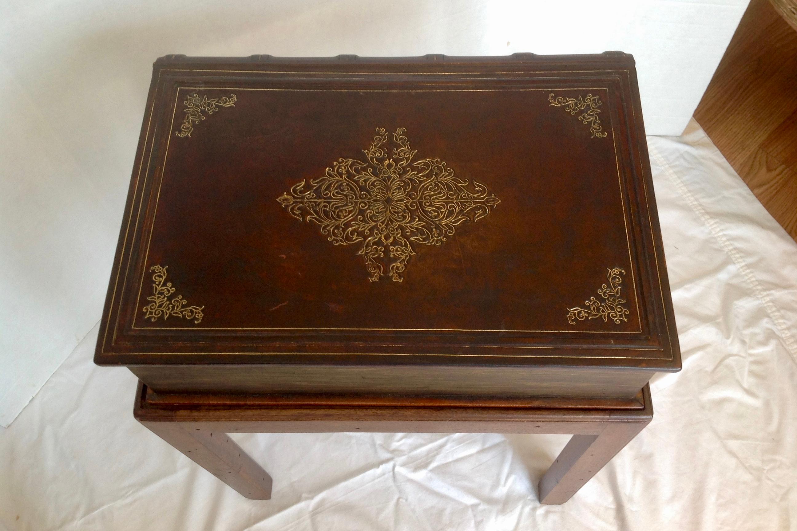 Asian Maitland Smith Book Form Side Table
