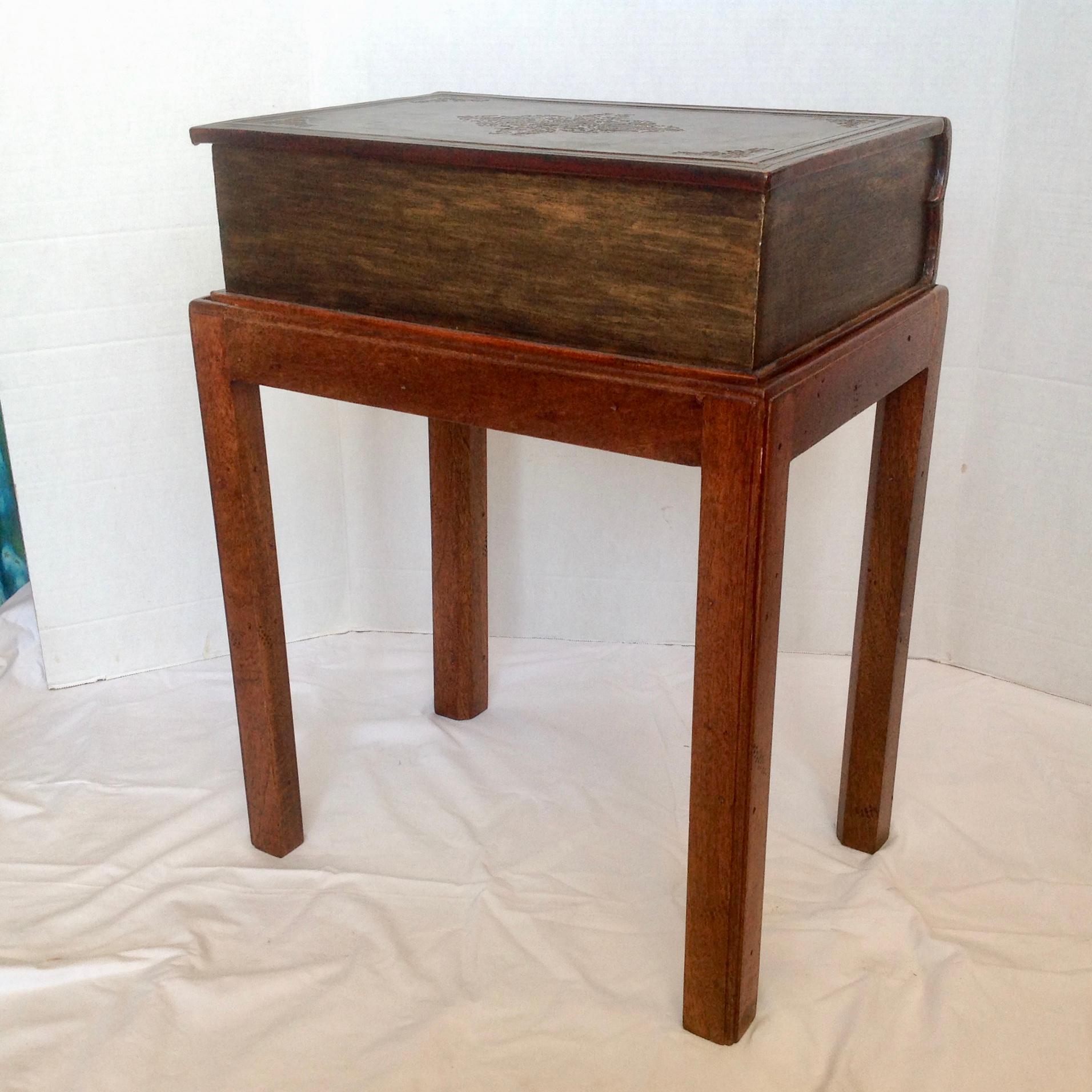 Leather Maitland Smith Book Form Side Table