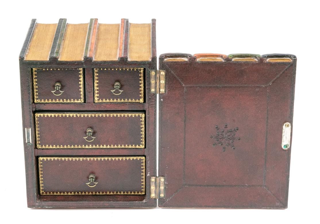 Georgian Maitland Smith Book Form Storage Box For Sale