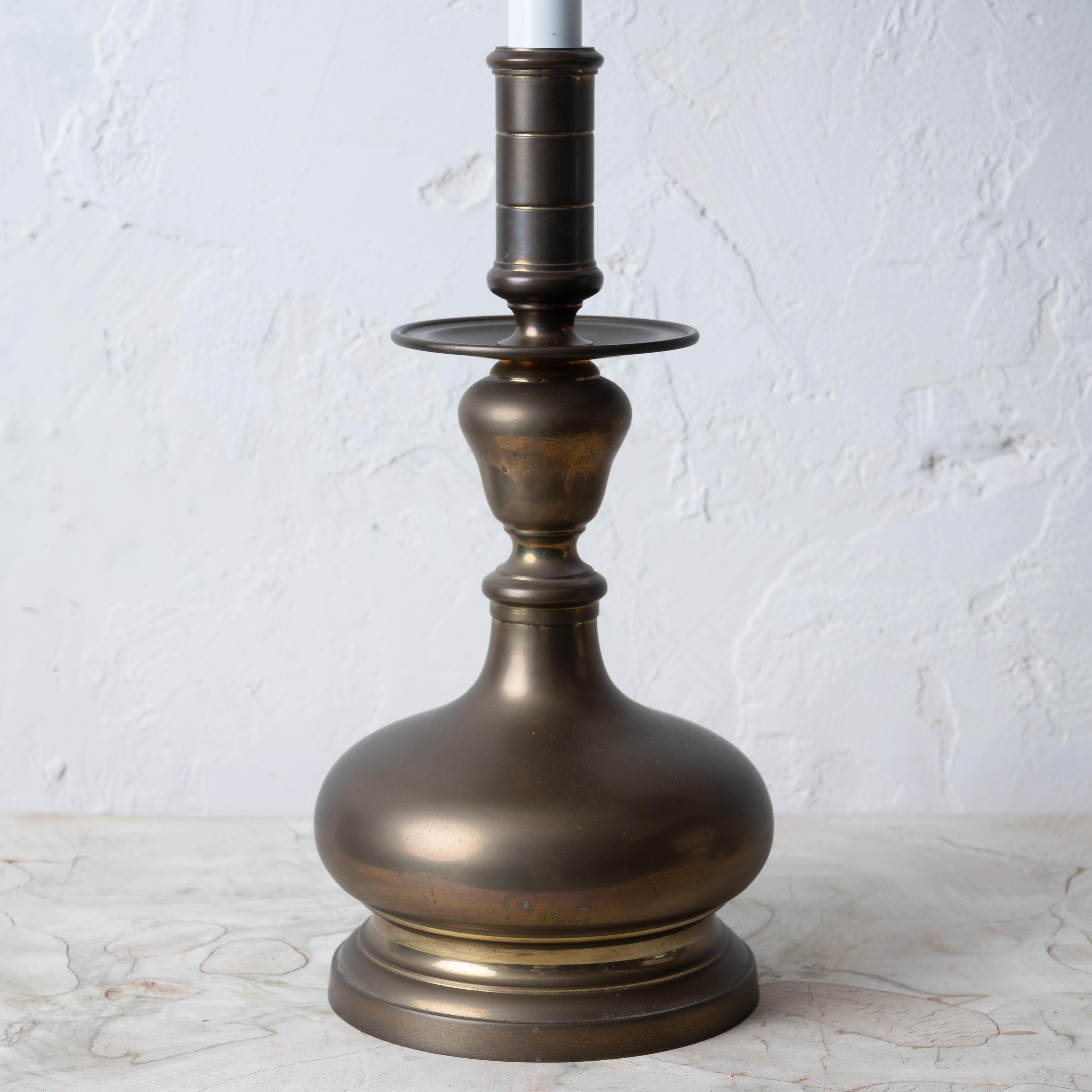 Maitland-Smith Brass Table Lamps - A Pair In Good Condition In Savannah, GA