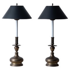 Maitland-Smith Brass Table Lamps - A Pair