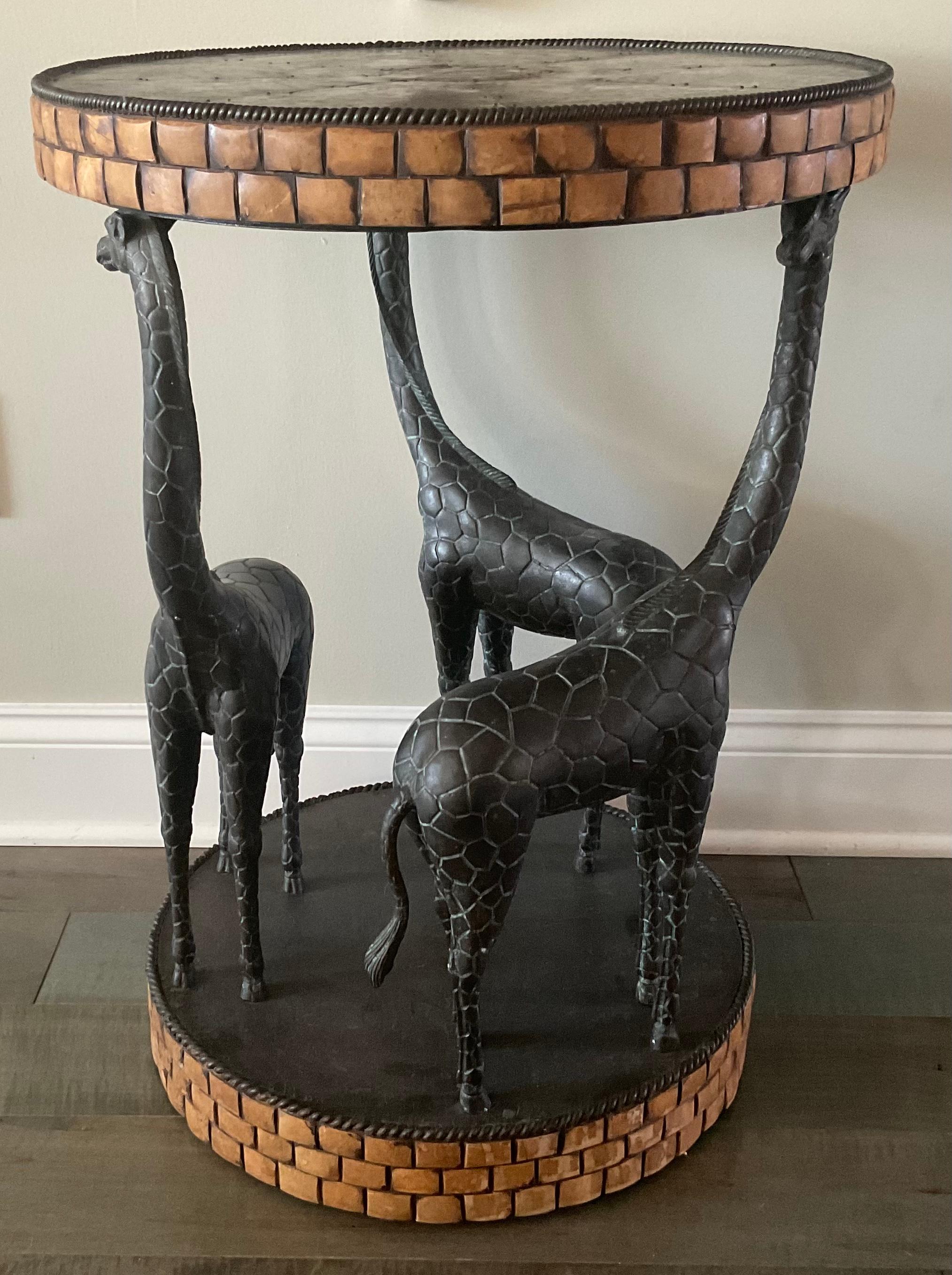 giraffe end table