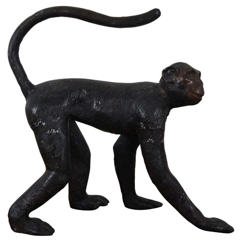 Leather Monkey Figure at 1stDibs | monkey leather, leather monkeys