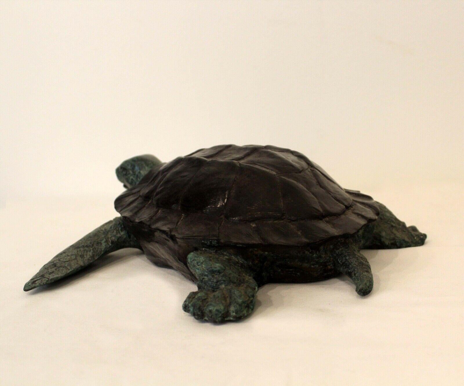 Maitland Smith Bronze Turtle Sculpture In Good Condition In Keego Harbor, MI