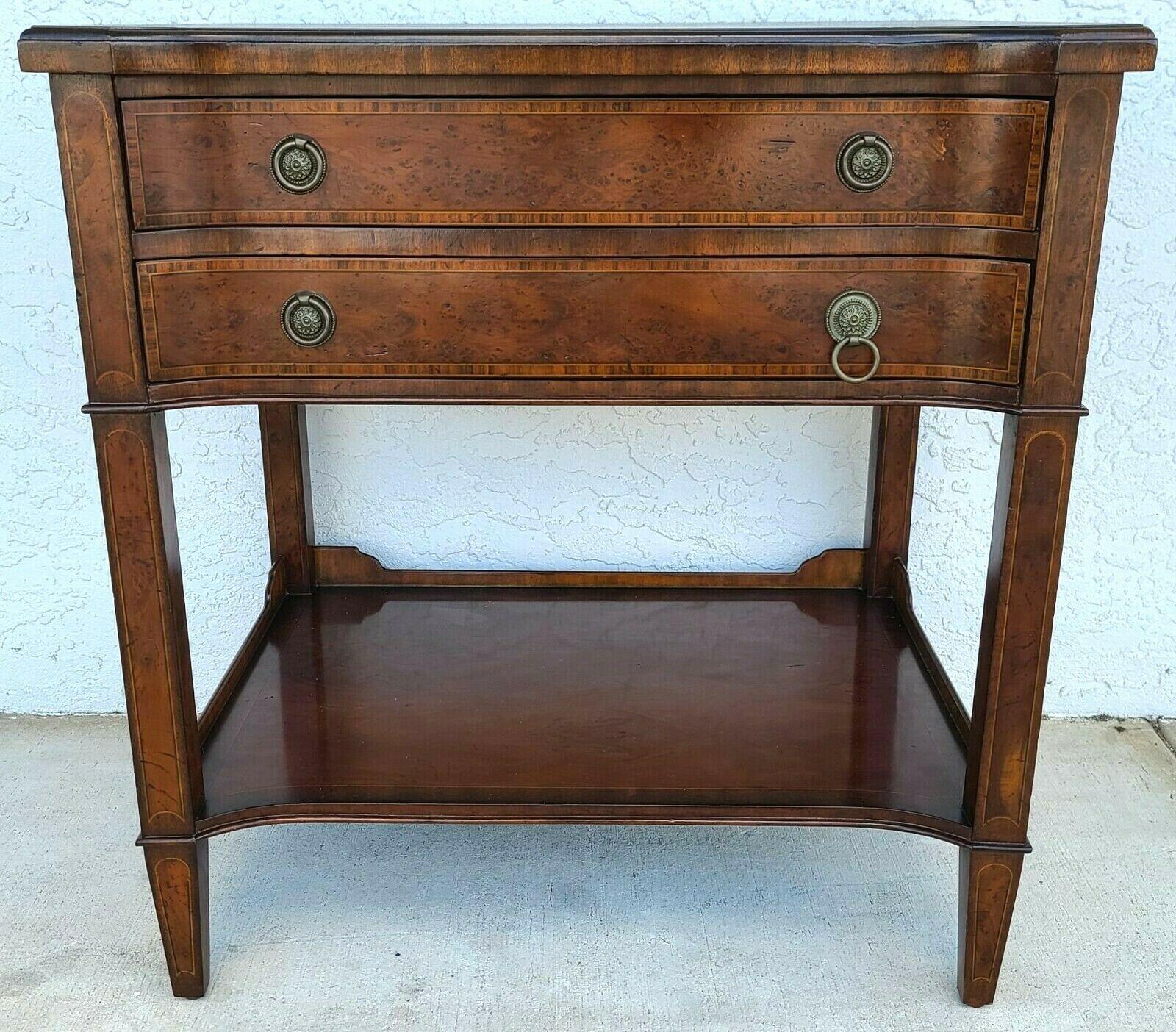 For full item description be sure to click on CONTINUE READING at the bottom of this listing.

Offering one of our recent Palm Beach estate fine furniture acquisitions of a
Maitland Smith 
Approximate measurements in Inchesburl side end