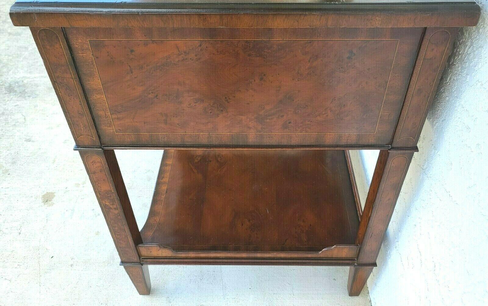 Maitland Smith Burl Side End Occasional Table In Good Condition In Lake Worth, FL