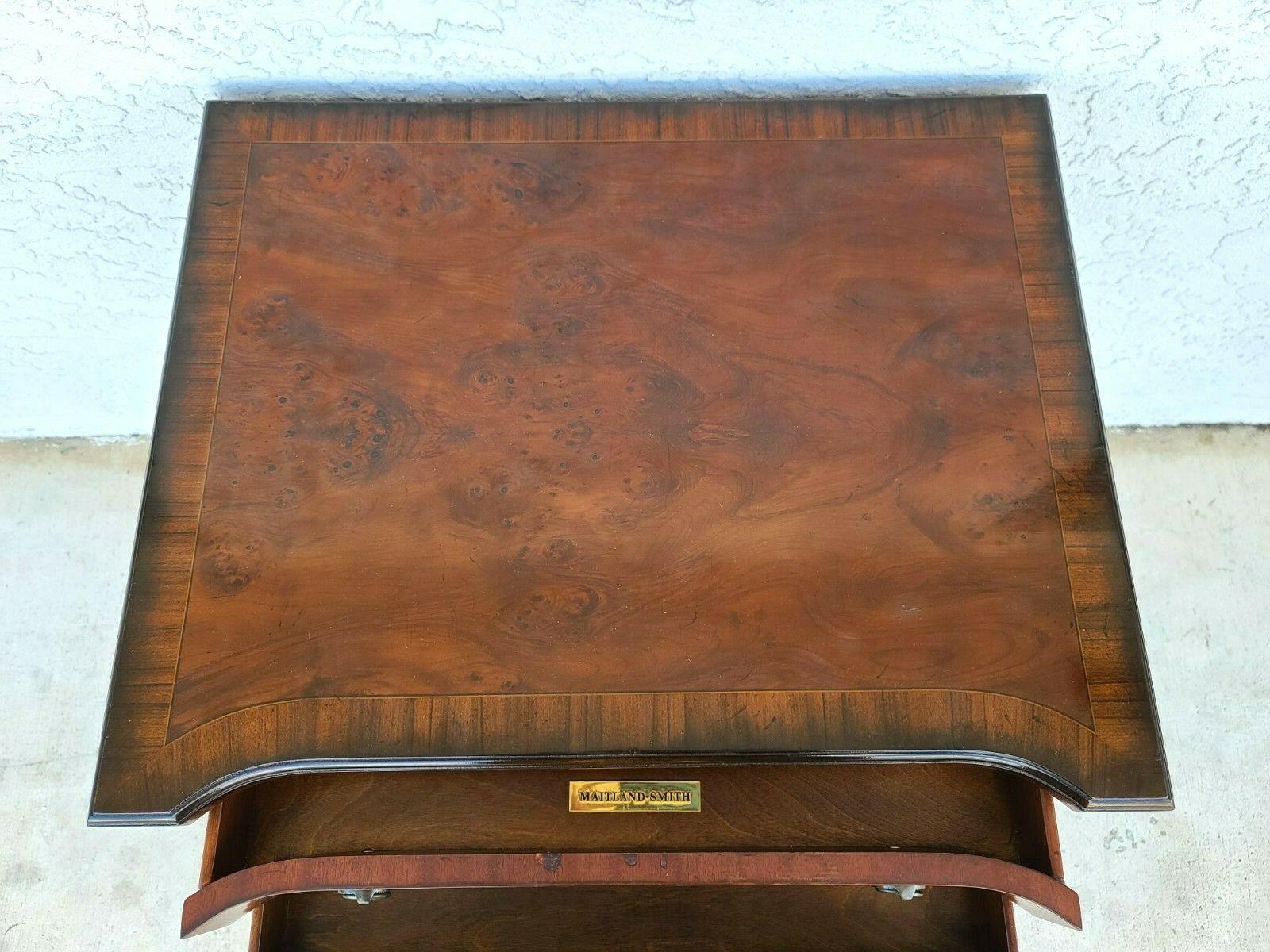 Maitland Smith Burl Side End Occasional Table 1