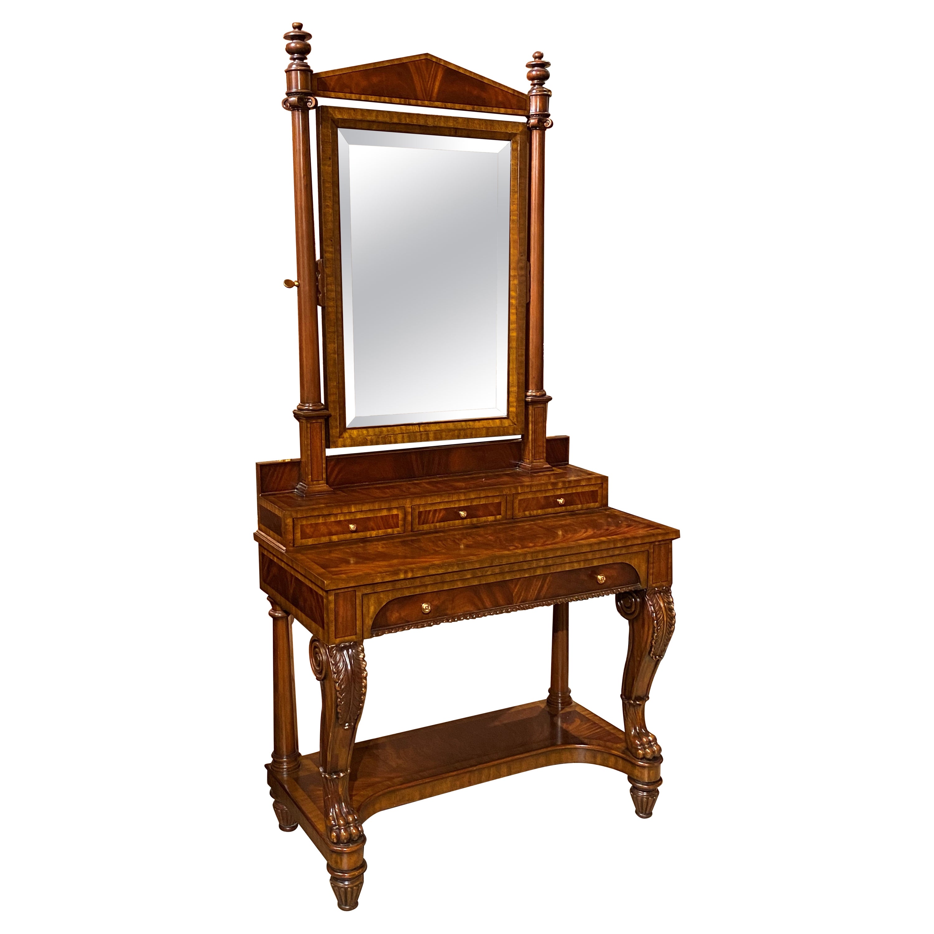 Maitland-Smith Chest with Mirror in Mahogany