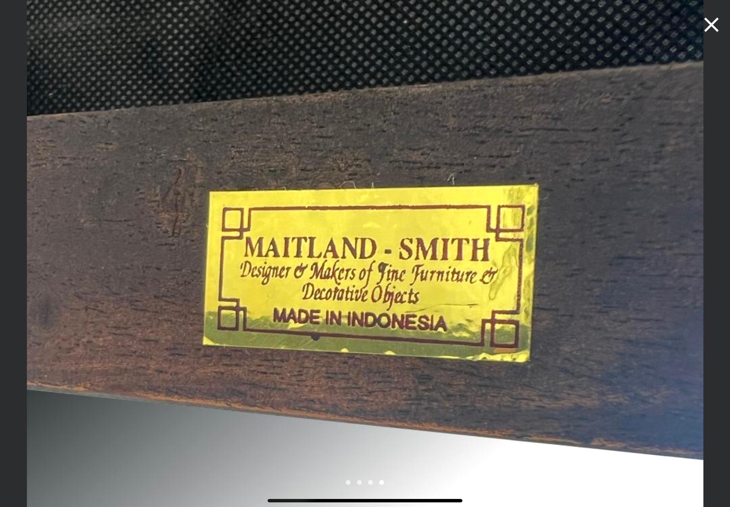 Paire de fauteuils chinois de style Chippendale Maitland- Smith en vente 1