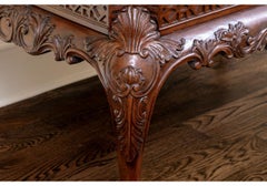 Maitland-Smith Chinese Chippendale Style Mahogany Cocktail Table