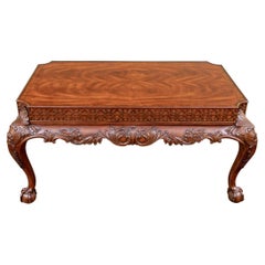 Maitland-Smith Chinese Chippendale Style Mahogany Cocktail Table