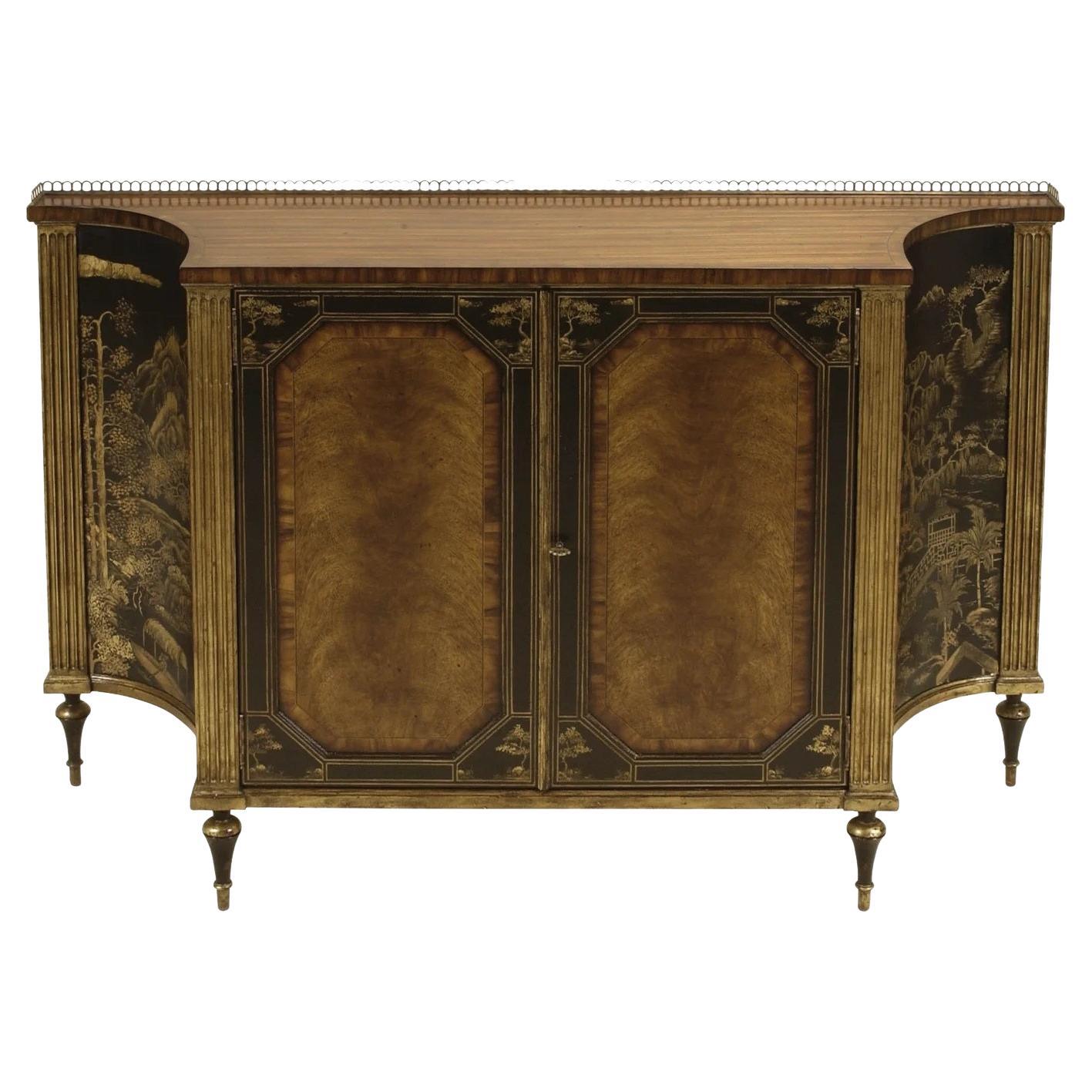 Maitland-Smith specializes in fine home furnishings and accessories. Rosewood Chiffonier with Antique Gold Gilding and Black Chinoiserie Motif