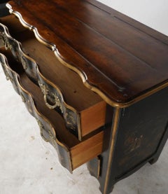 Maitland Smith Chinoiserie Chinoiserie Painted Commode Chest of Drawers