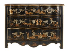 Maitland Smith Chinoiserie Chinoiserie Painted Commode Chest of Drawers