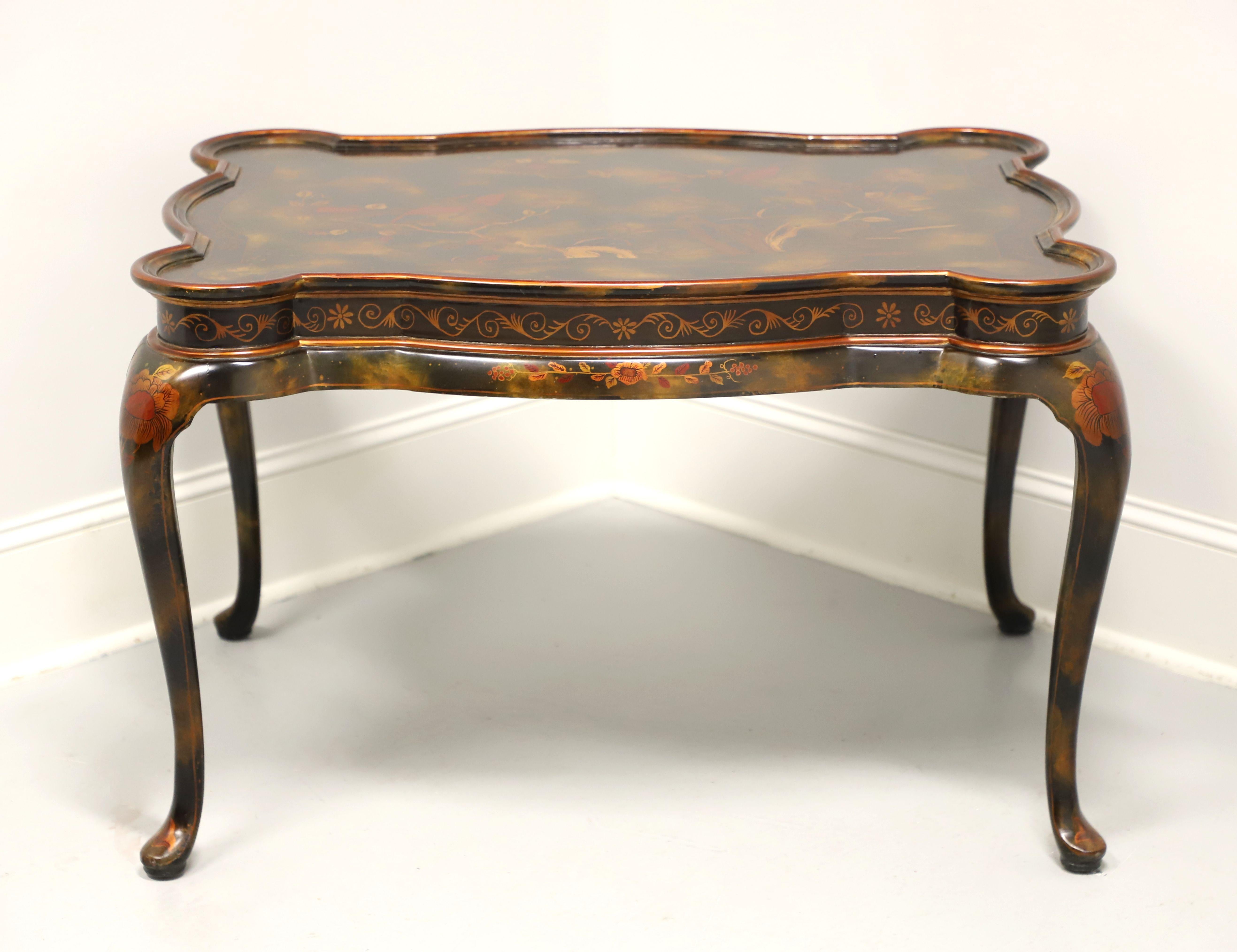Philippine MAITLAND SMITH Chinoiserie Painted Coffee Cocktail Table
