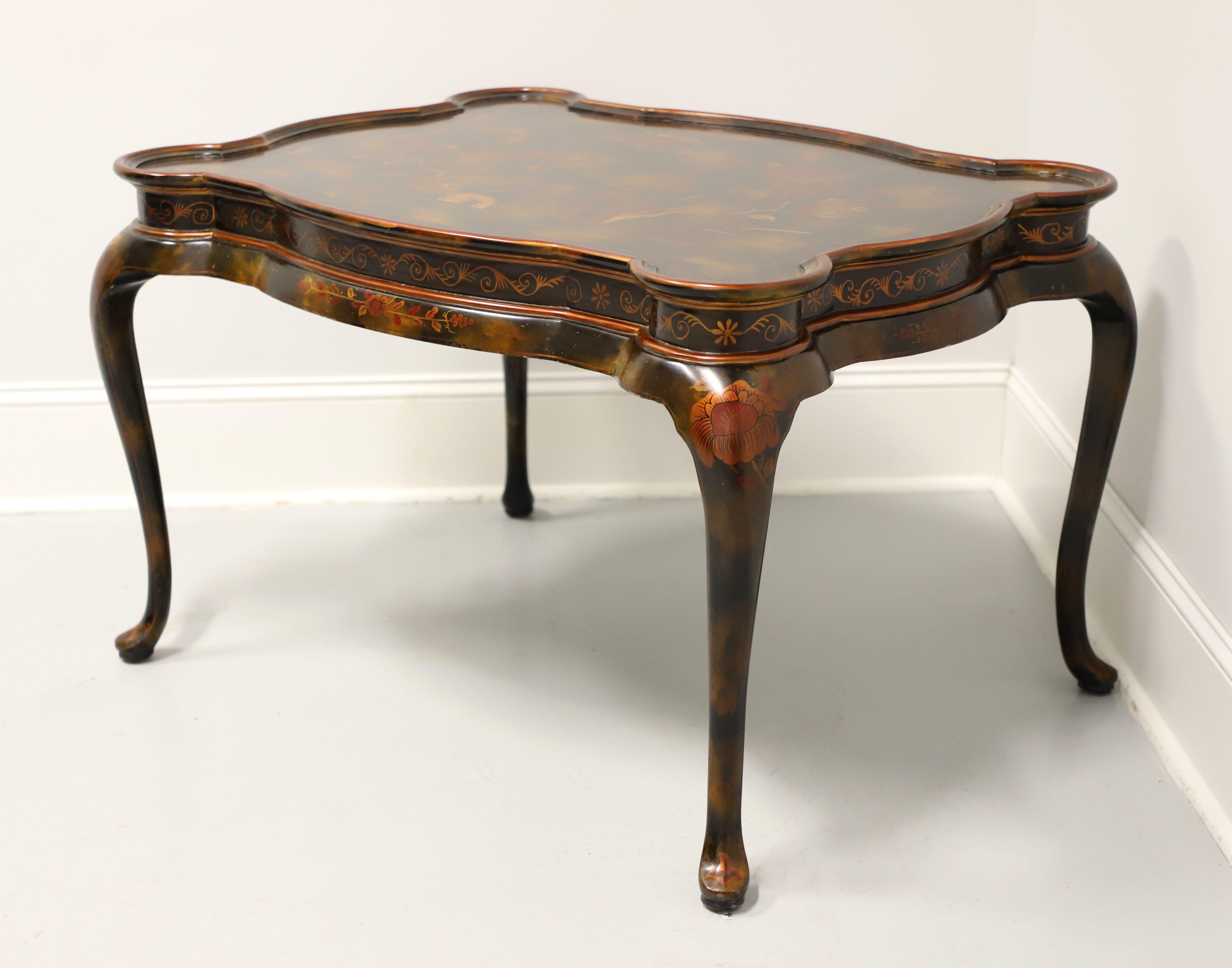 MAITLAND SMITH Chinoiserie Painted Coffee Cocktail Table In Good Condition In Charlotte, NC