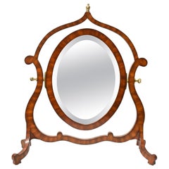 Vintage Maitland Smith Chippendale Dresser Vanity Beveled Mirror