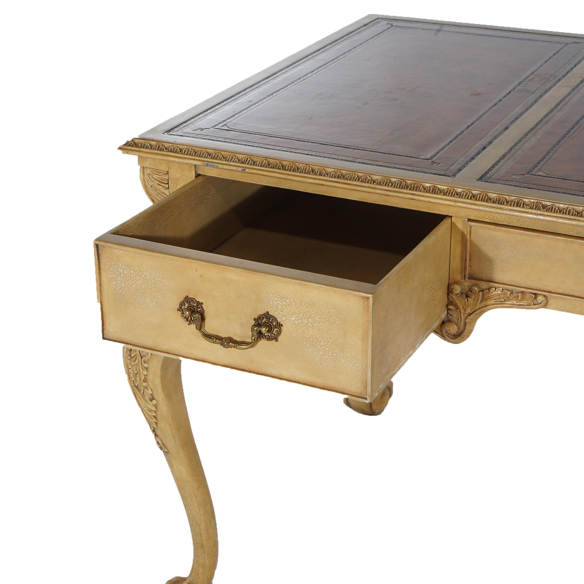 Maitland Smith Chippendale Executive Desk with Eagle Claw & Ball Feet 2