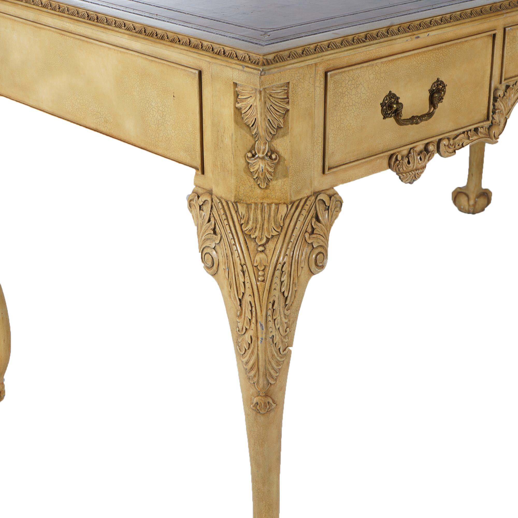Maitland Smith Chippendale Executive Desk with Eagle Claw & Ball Feet 3