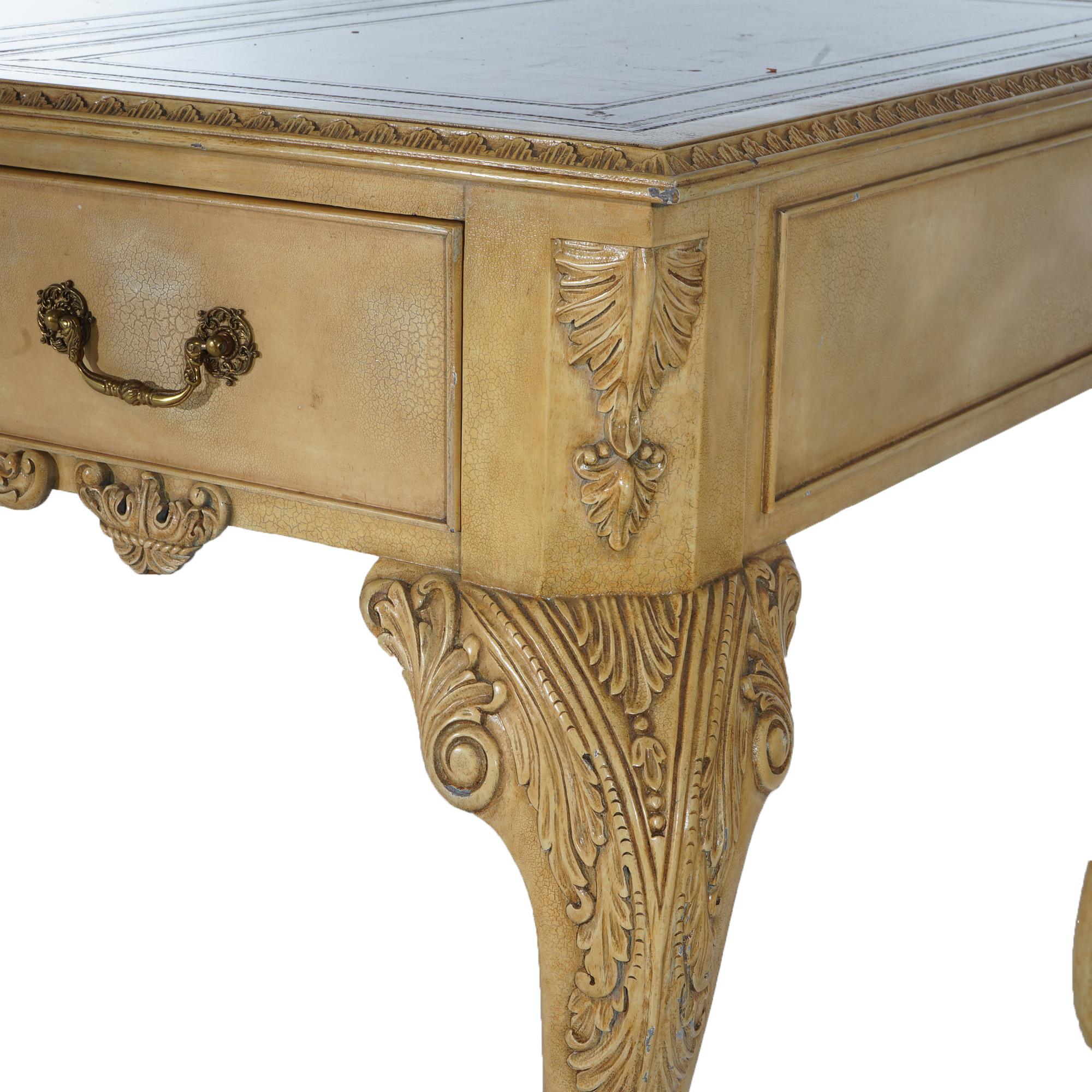 Maitland Smith Chippendale Executive Desk with Eagle Claw & Ball Feet 4