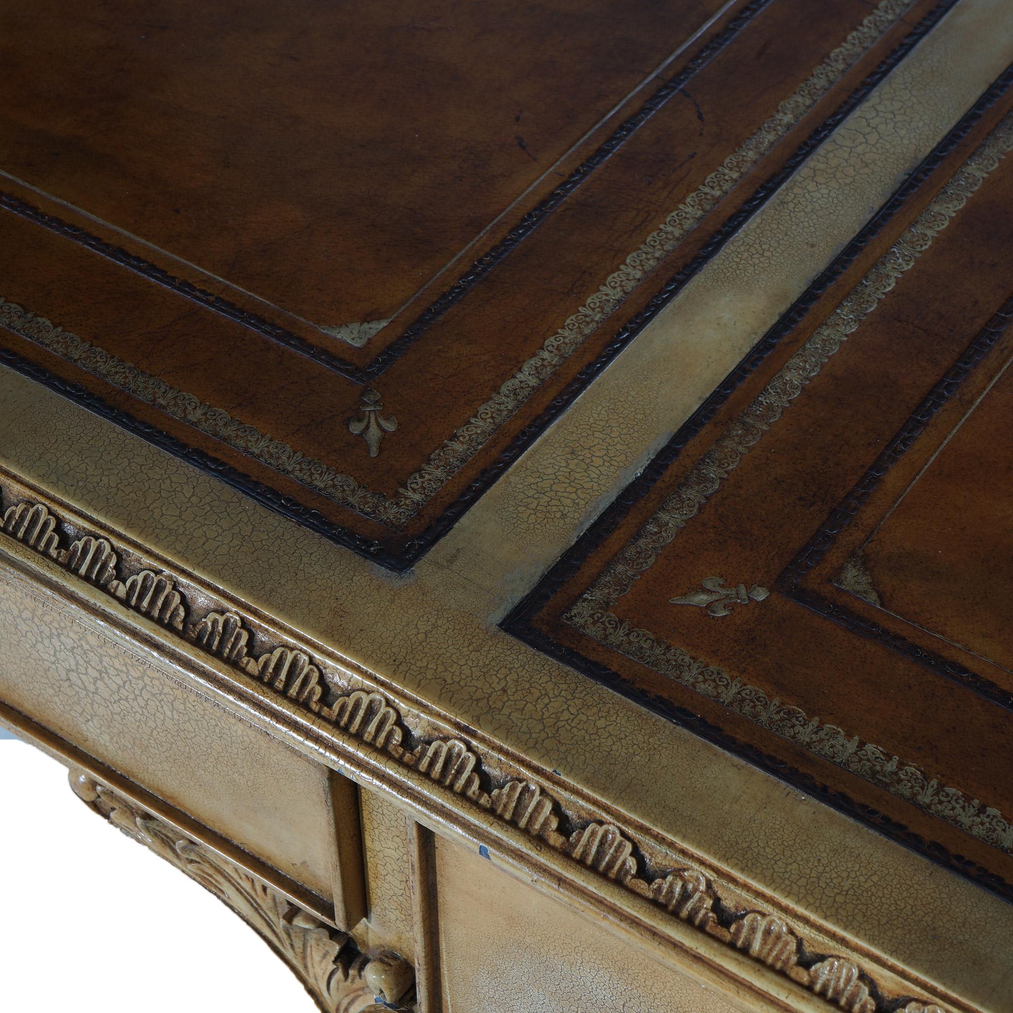 Maitland Smith Chippendale Executive Desk with Eagle Claw & Ball Feet 7