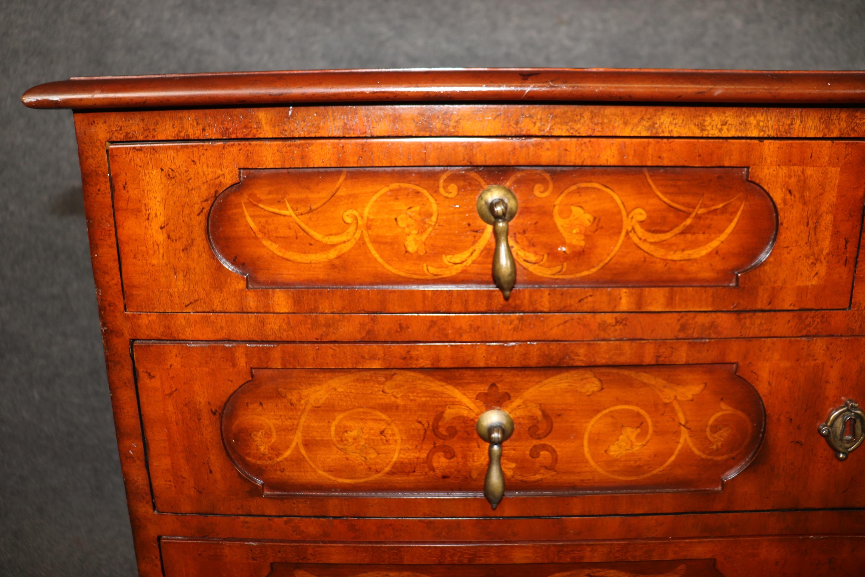 Maitland Smith Chippendale Style Five Drawer Commode Chest of Drawers For Sale 4