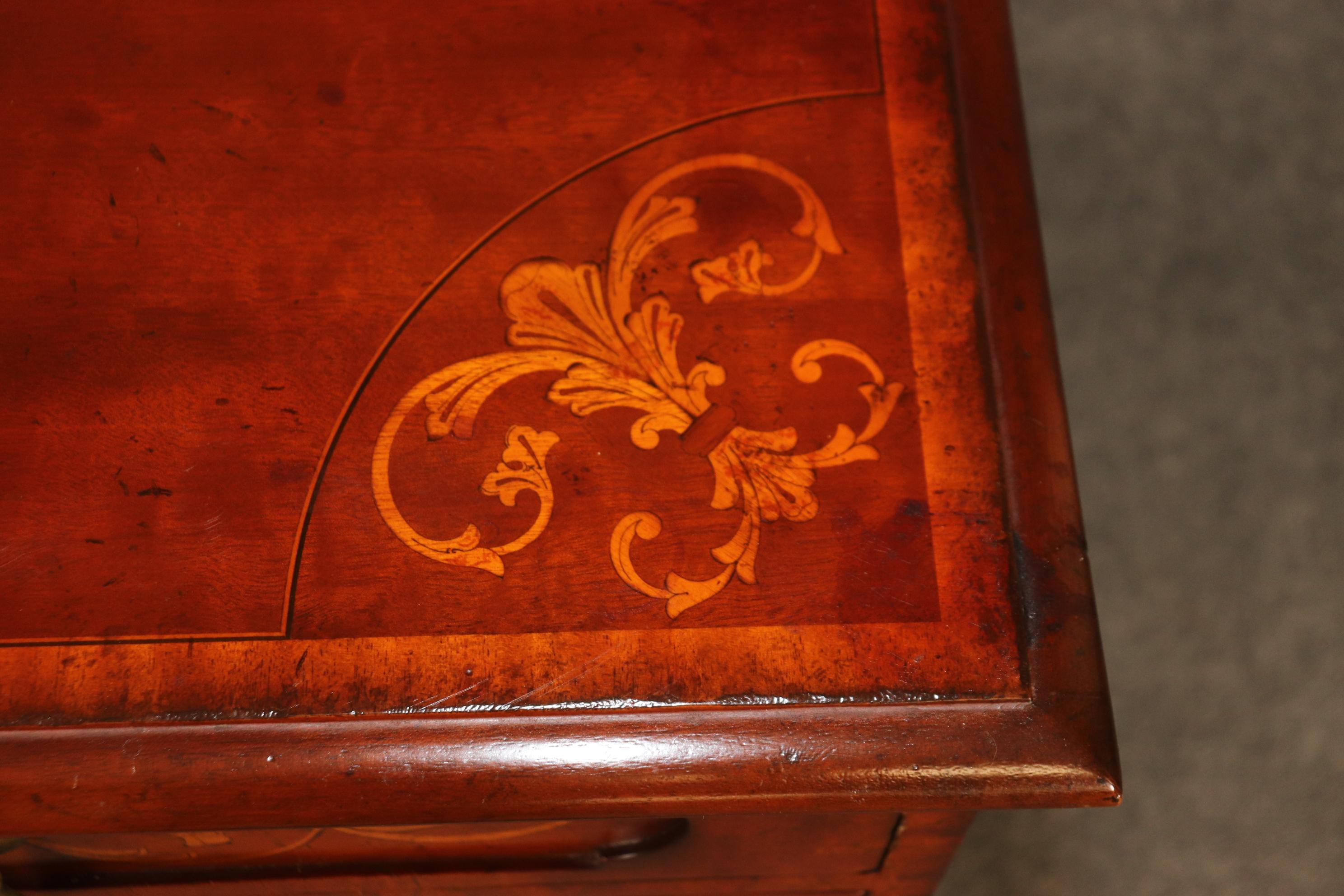 Maitland Smith Chippendale Style Five Drawer Commode Chest of Drawers For Sale 6