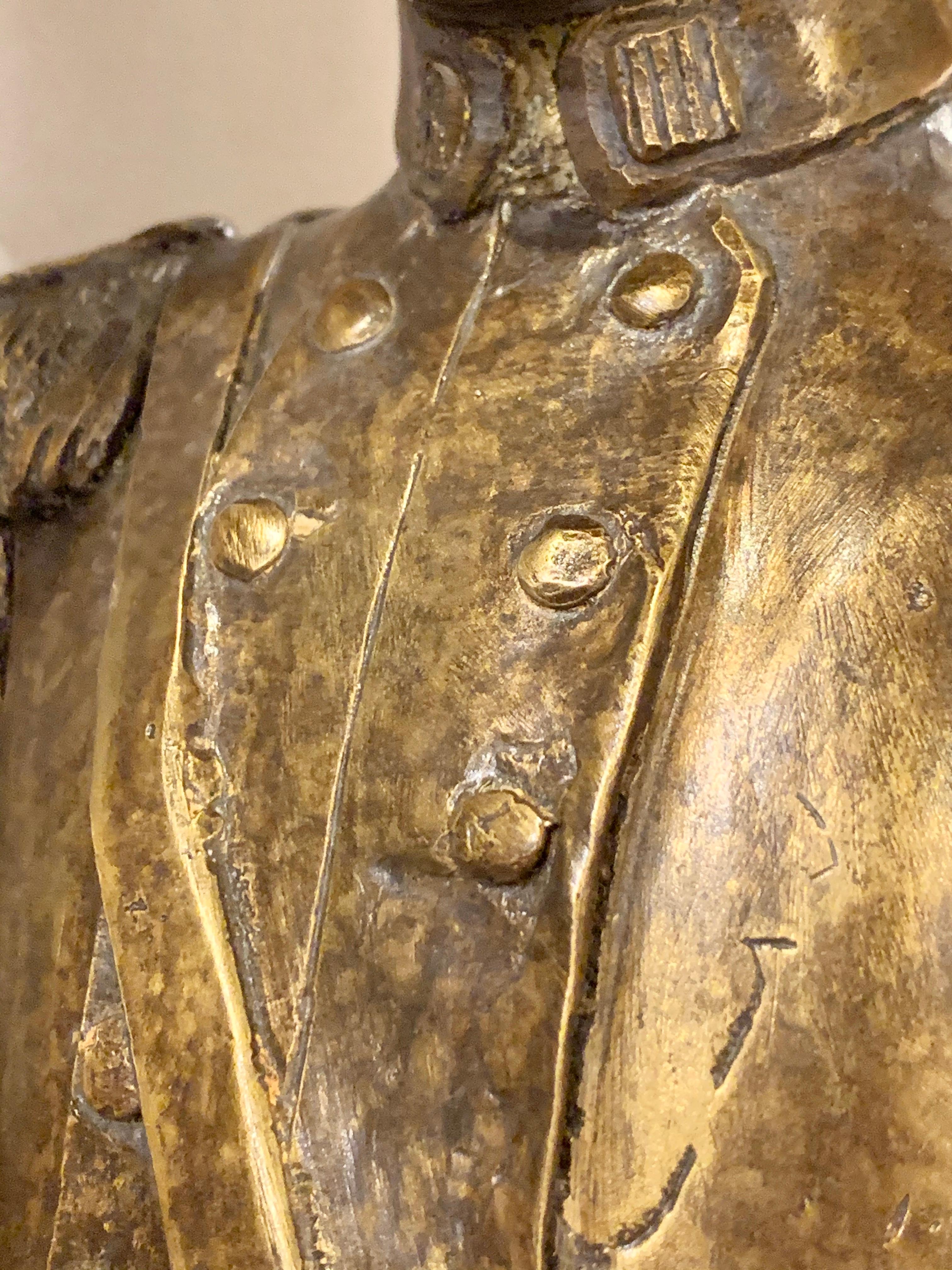 Maitland Smith Civil War Sculpture, General on Horse, Complete Three-Drawer Box 11