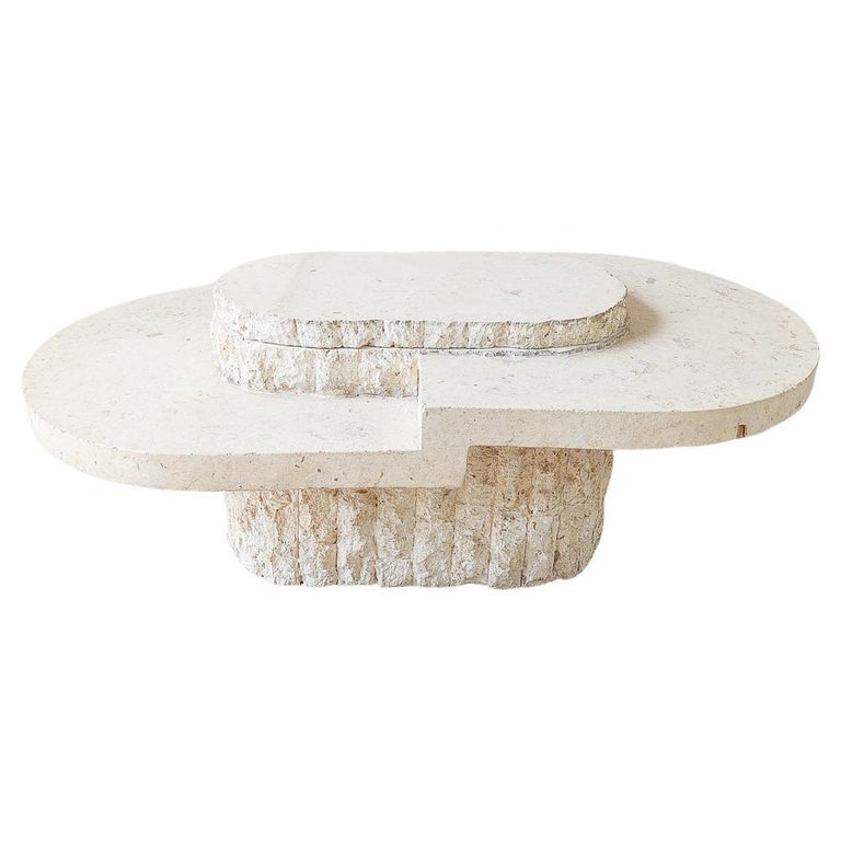 Table Magnussen Magnussen Ponte Cocktail Table with Travertine Veneer, 1970s For Sale ...