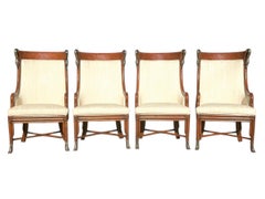 Maitland-Smith Colonial Wingback Swan Chairs, 4er-Set