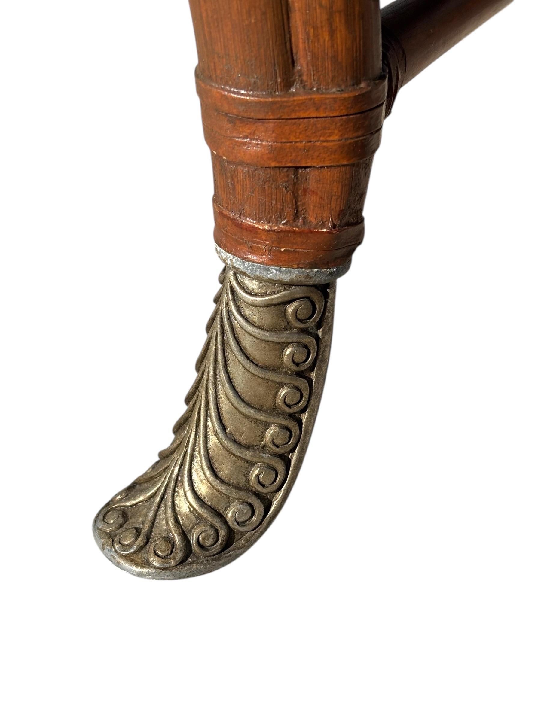 Maitland Smith Colonial Wingback Swan Chairs, set of 4 Bon état - En vente à Sarasota, FL