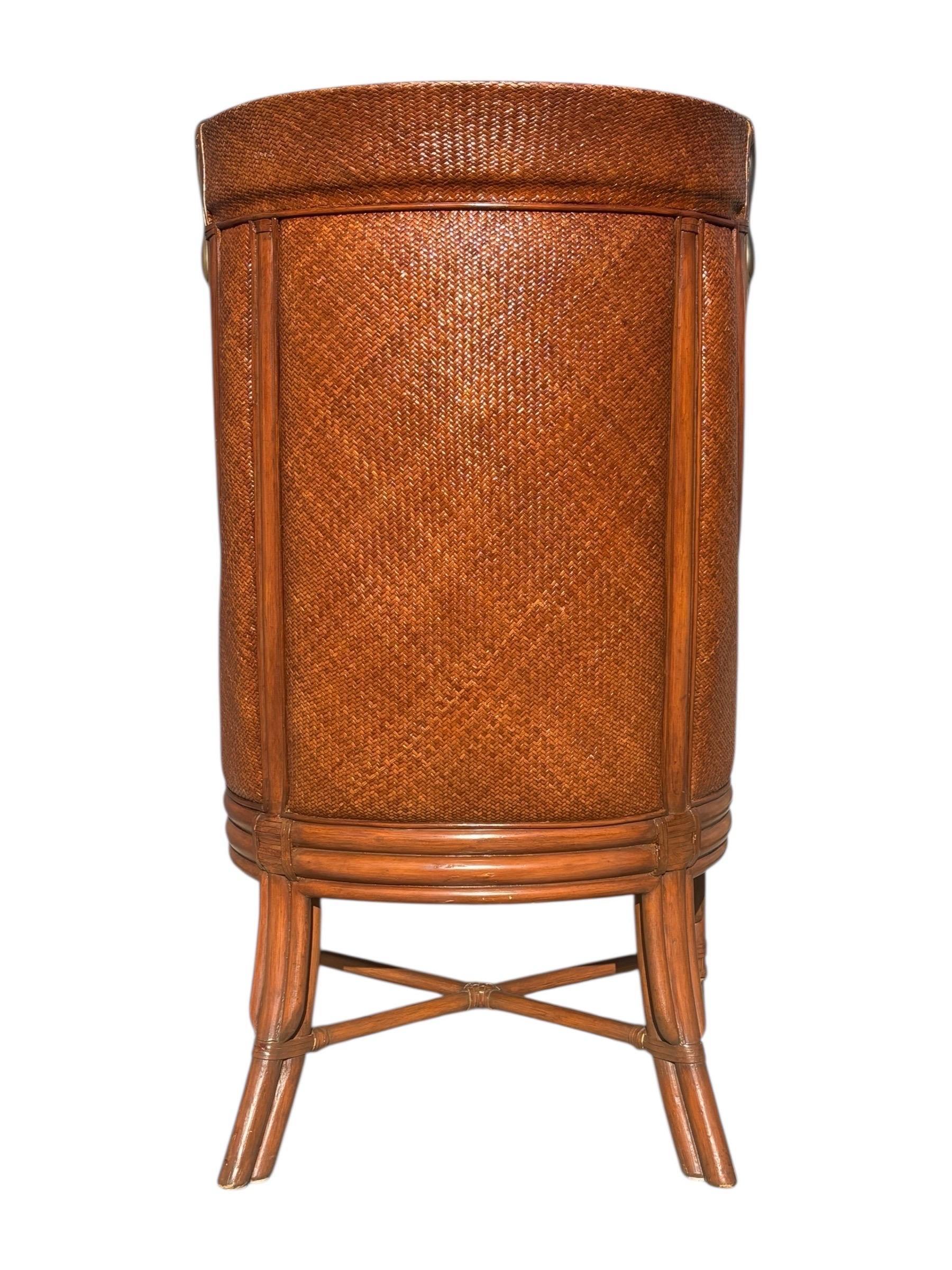 Maitland Smith Colonial Wingback Swan Chairs, set of 4 en vente 1