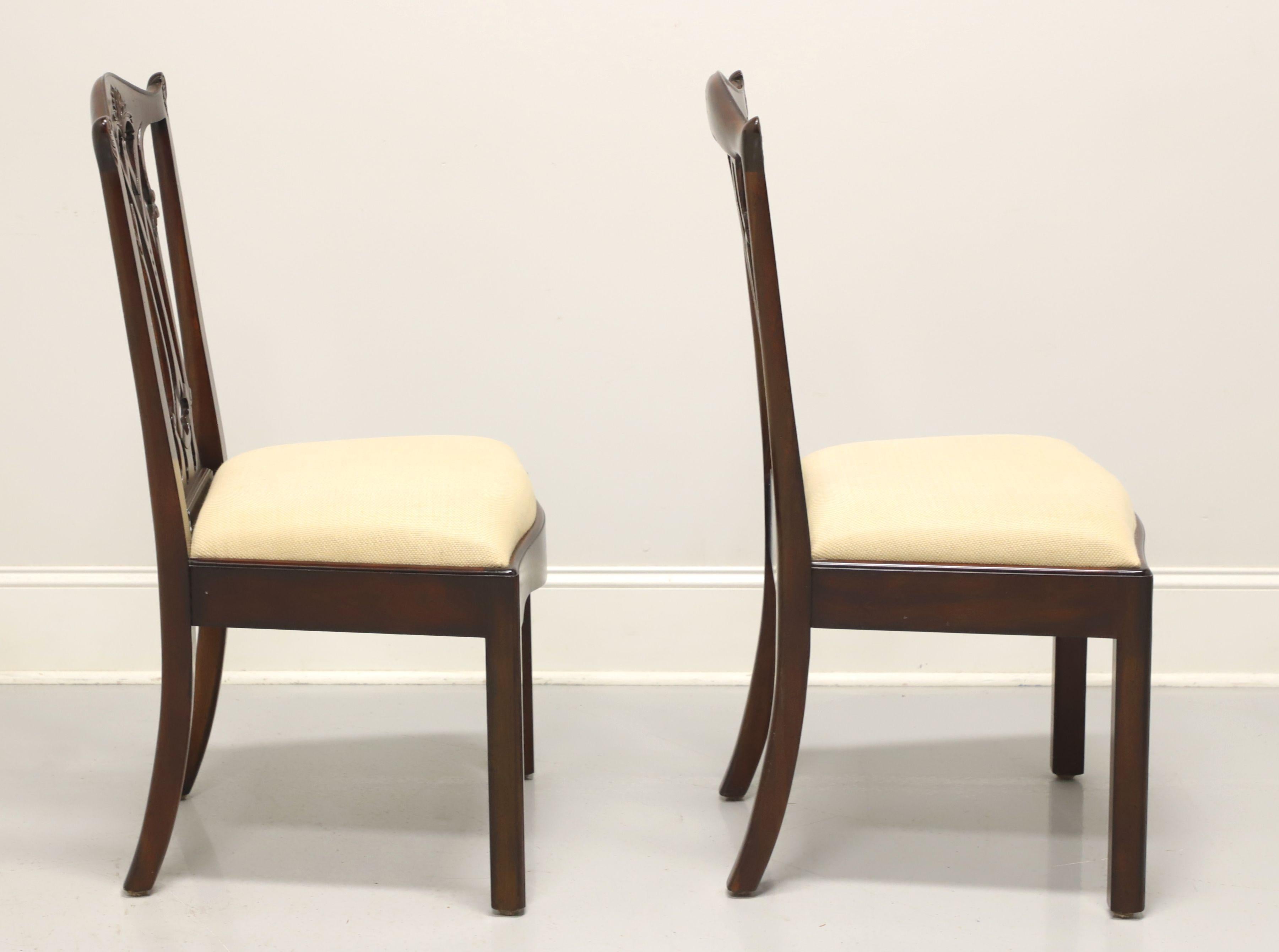 Philippine MAITLAND SMITH Connecticut Regency Mahogany Dining Side Chairs - Pair A