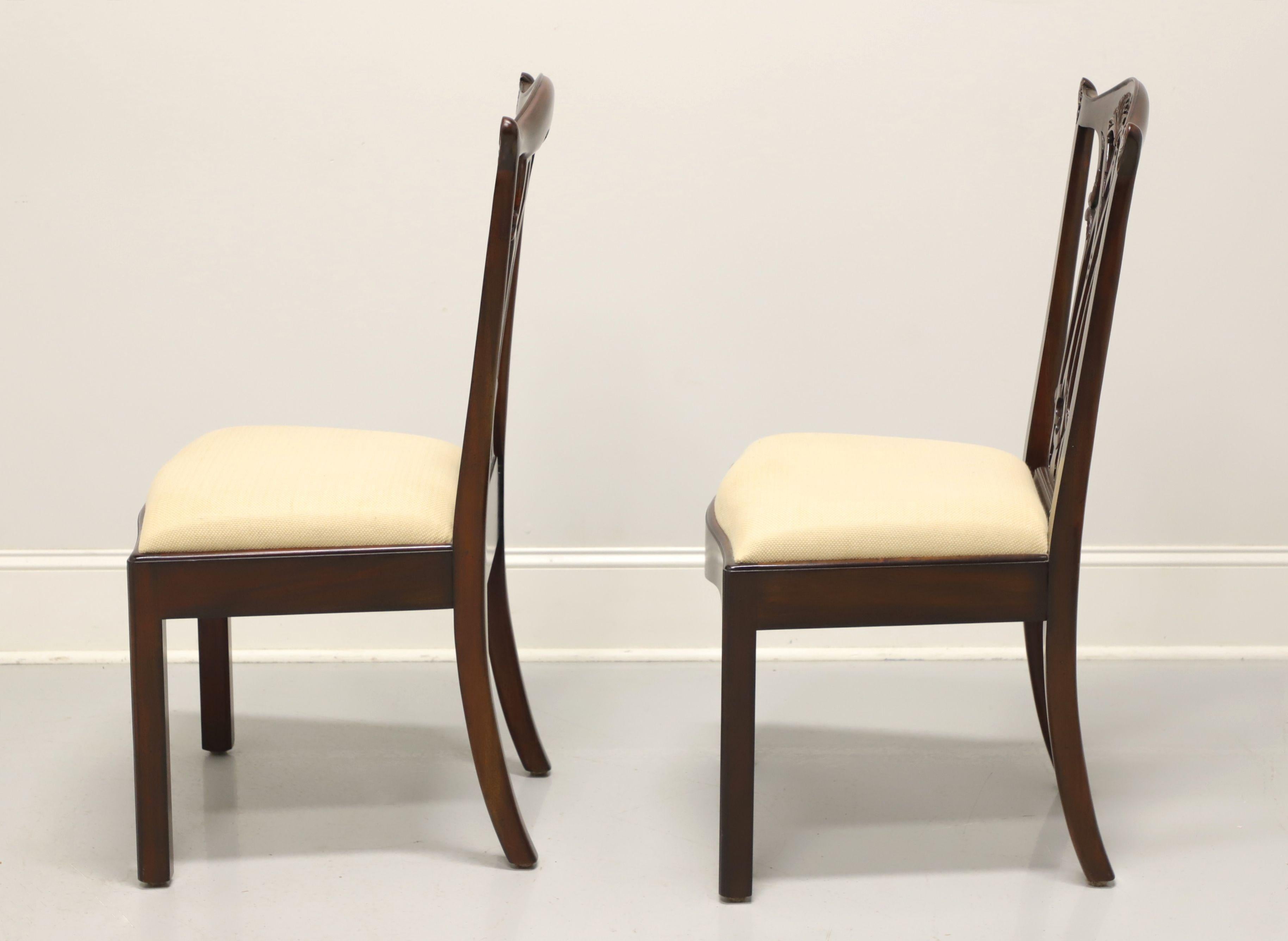 20th Century MAITLAND SMITH Connecticut Regency Mahogany Dining Side Chairs - Pair A
