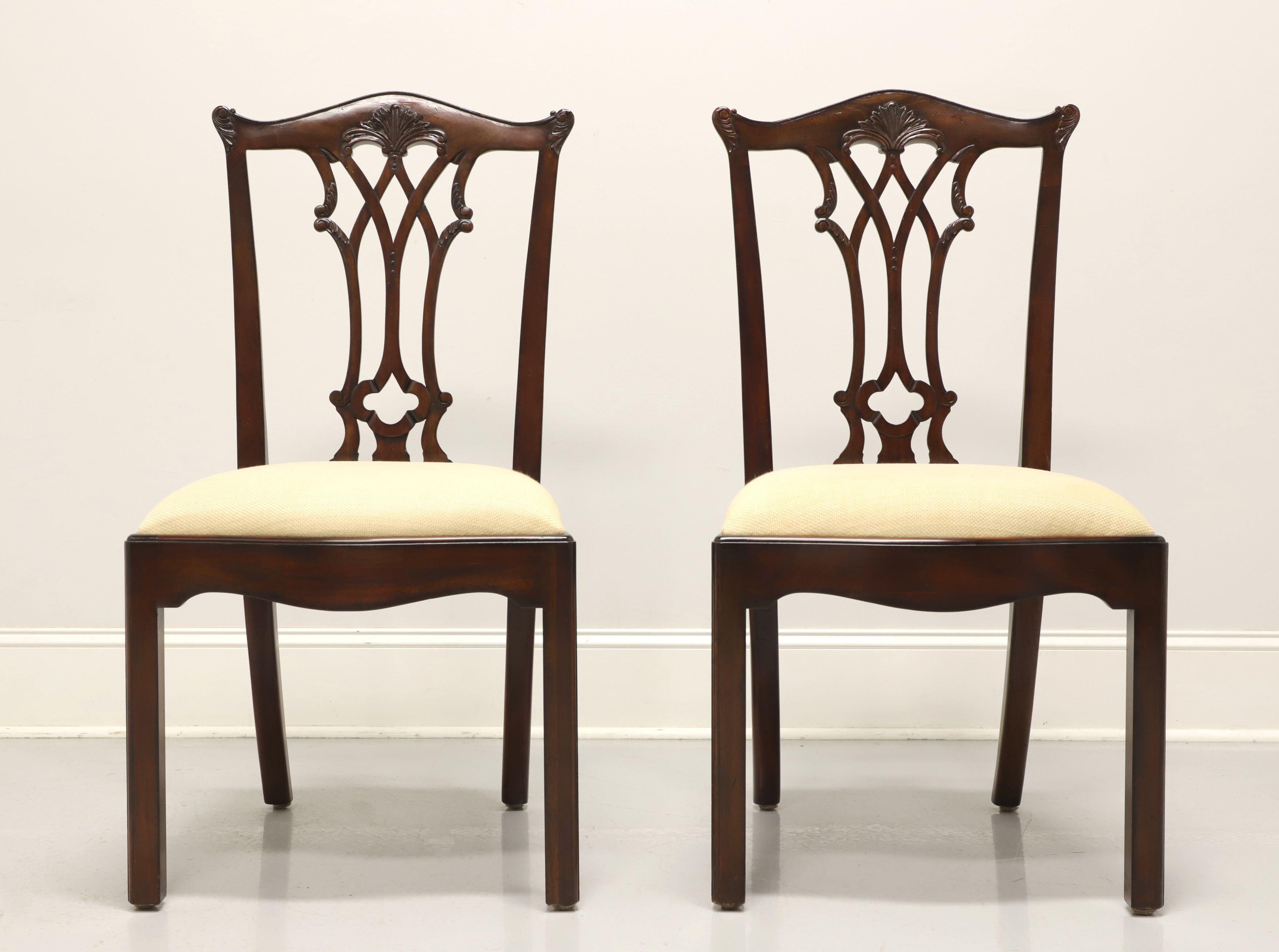 Chippendale MAITLAND SMITH Connecticut Regency Mahogany Dining Side Chairs - Pair B