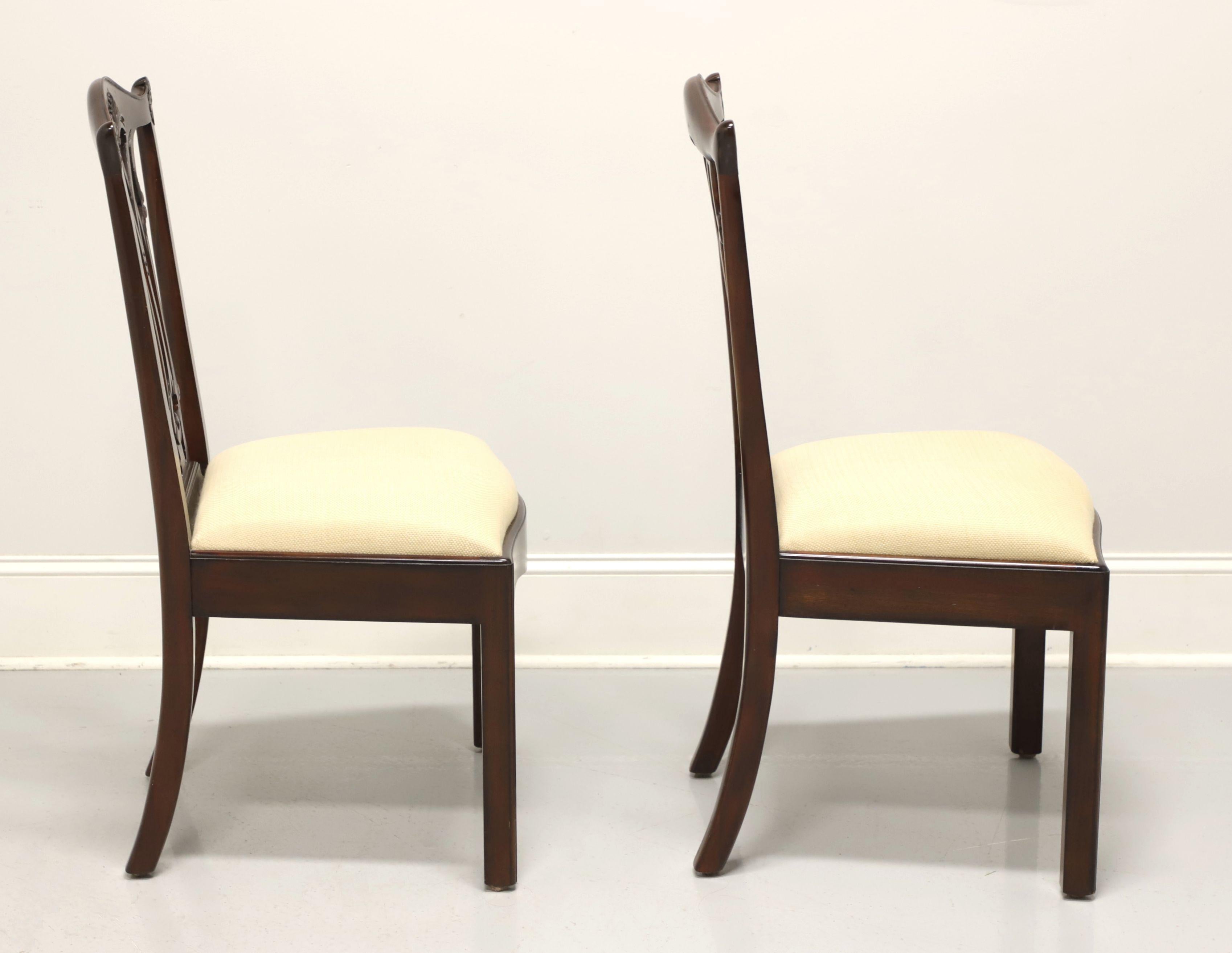 Philippine MAITLAND SMITH Connecticut Regency Mahogany Dining Side Chairs - Pair B