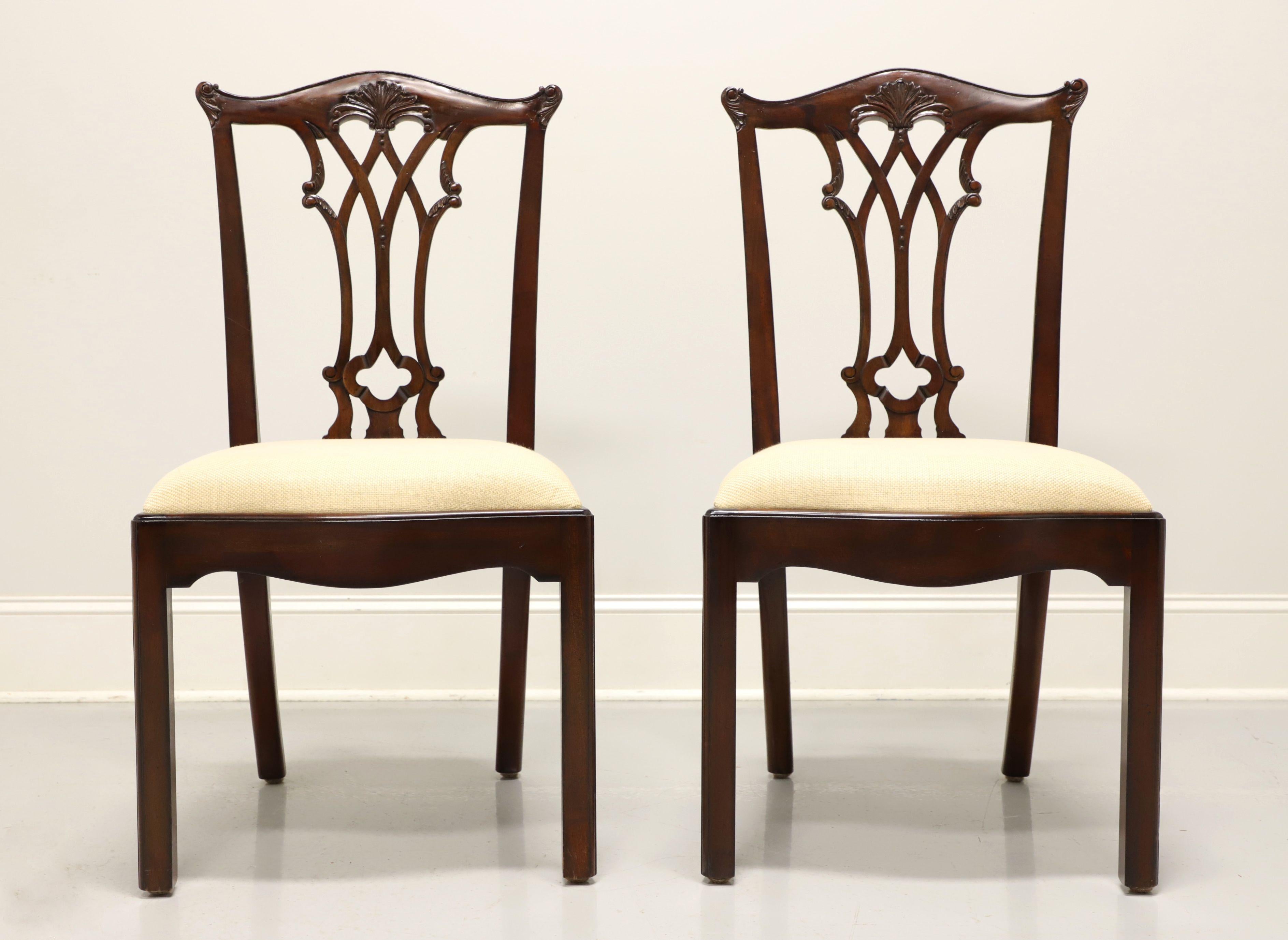 Chippendale MAITLAND SMITH Connecticut Regency Mahogany Dining Side Chairs - Pair C