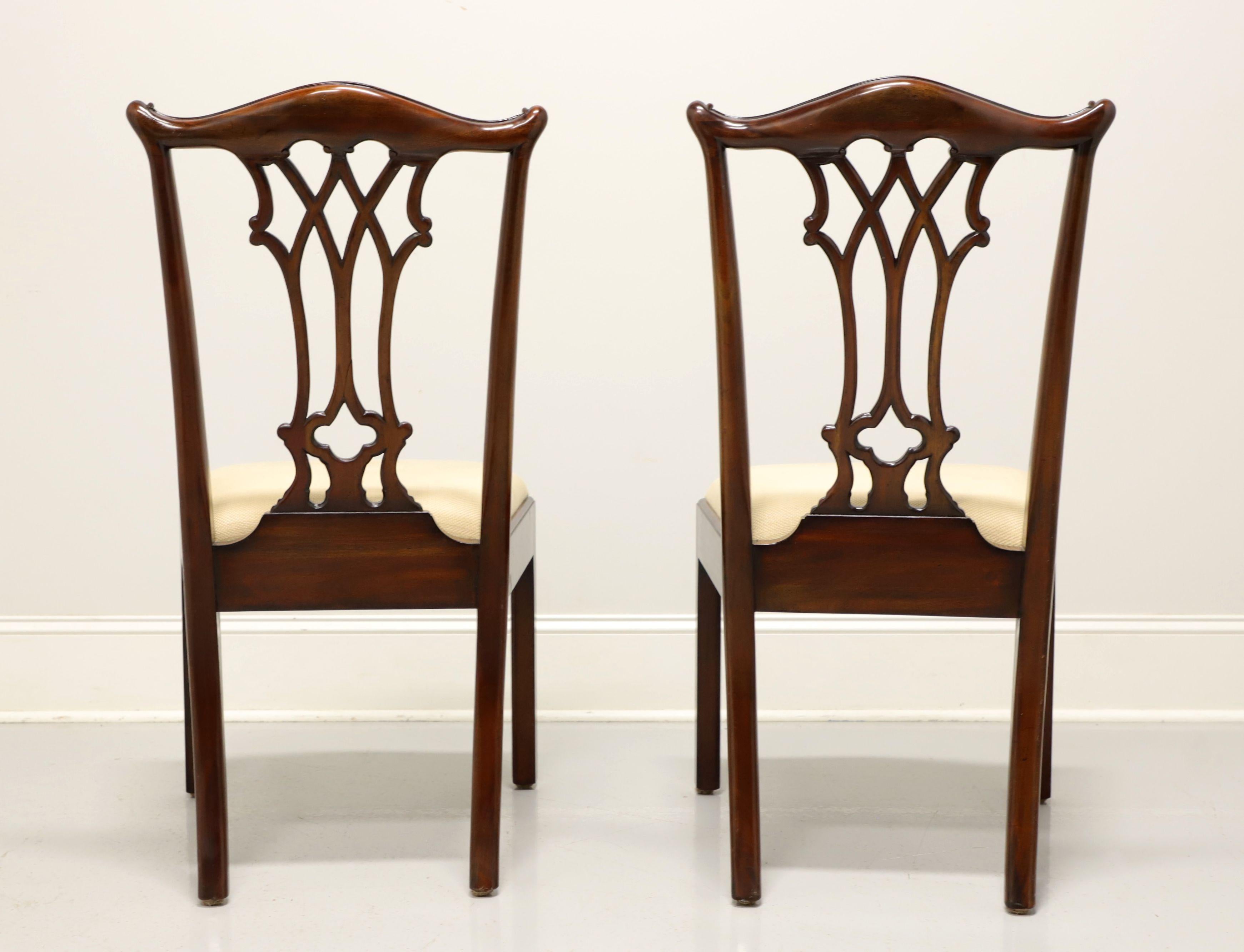 MAITLAND SMITH Connecticut Regency Mahogany Dining Side Chairs - Pair C In Good Condition In Charlotte, NC