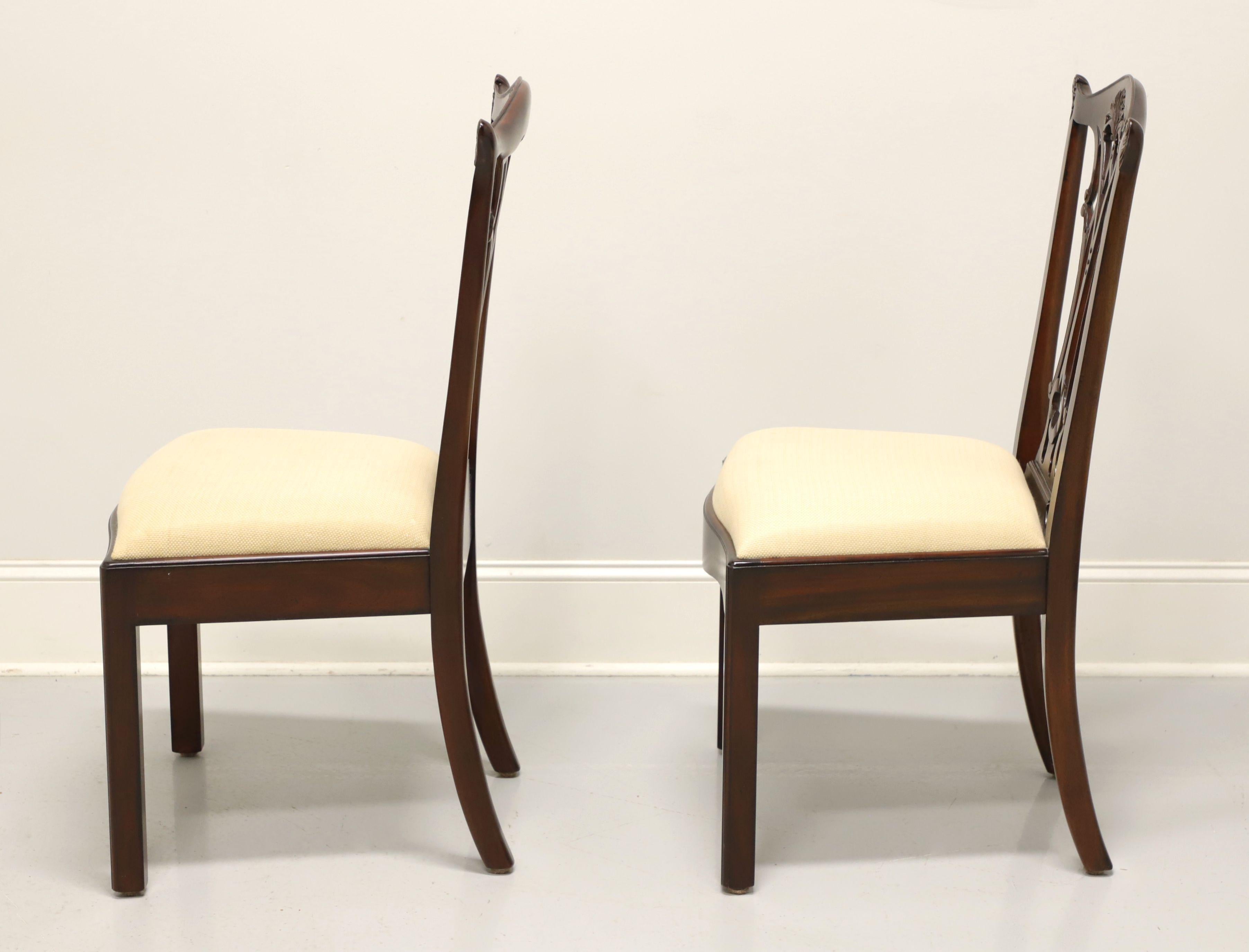20th Century MAITLAND SMITH Connecticut Regency Mahogany Dining Side Chairs - Pair C